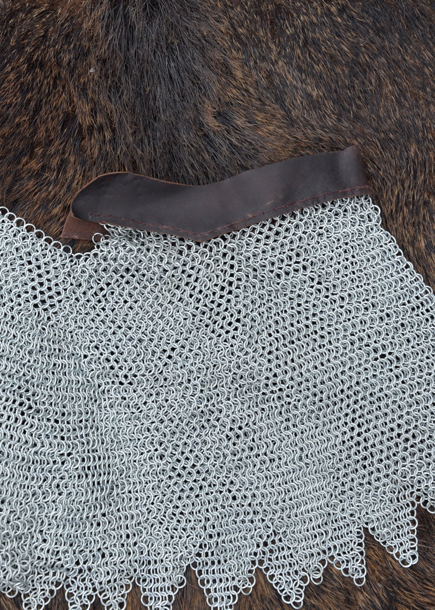 Imagen única de: Bmsz Tirante De Cadena Galvanizado Con Cuero, Sin Remachar, Di 8 Mm