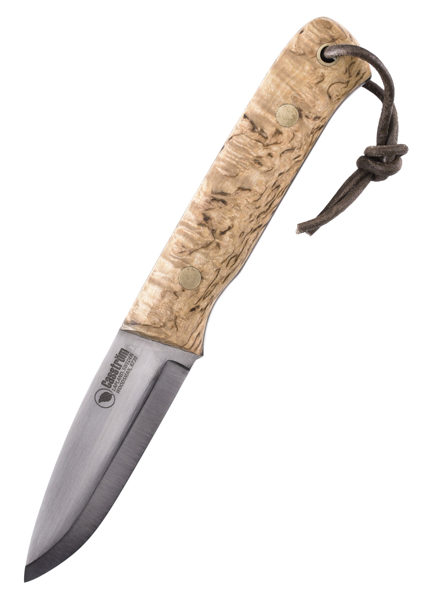 Imagen única de: Cuchillo Fijo Woodsman, Abedul Rizado, Casström