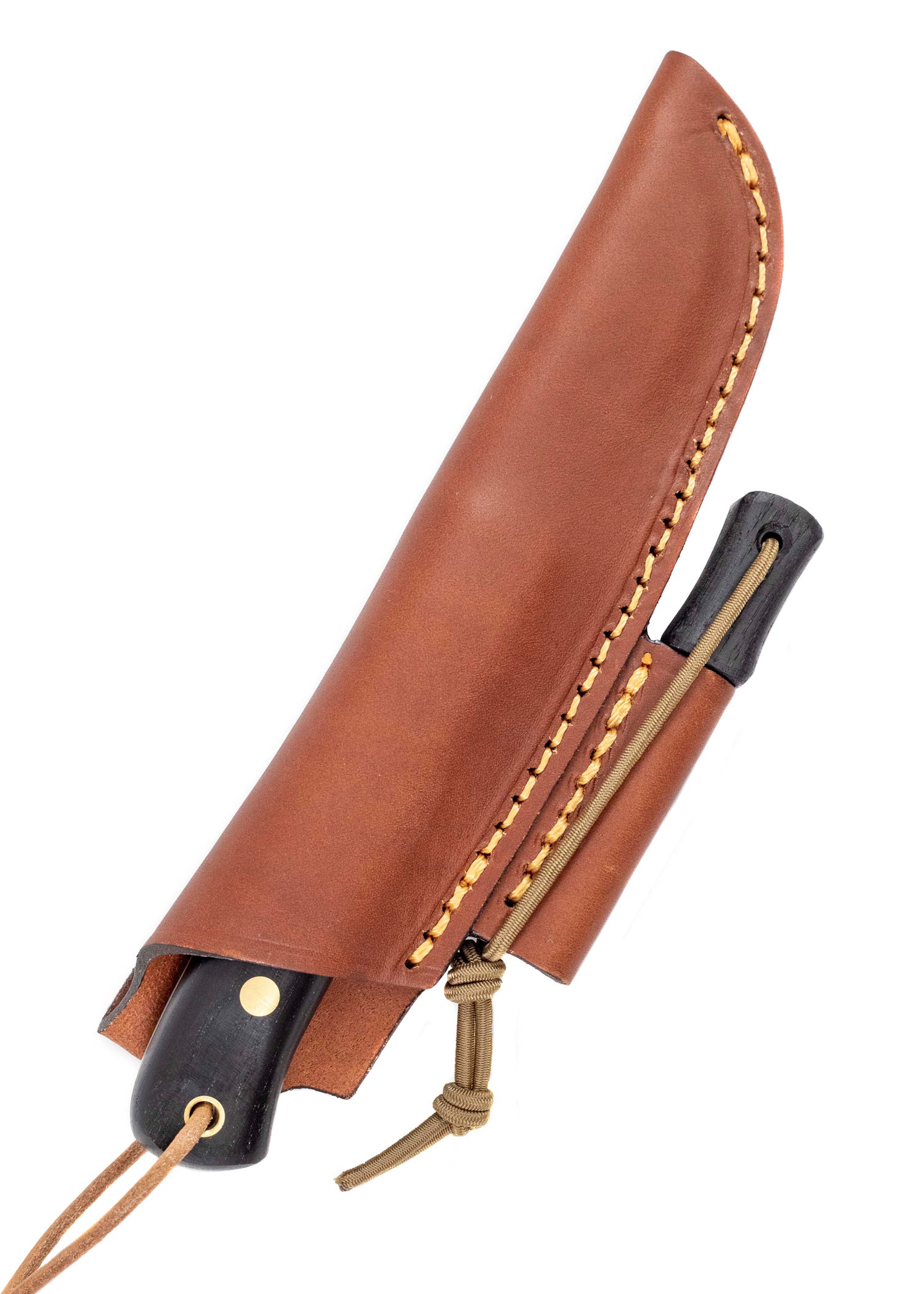 Imagen única de: Cuchillo Fijo Woodsman, Roble Pantanoso, Con Acero Resistente Al Fuego, Casström