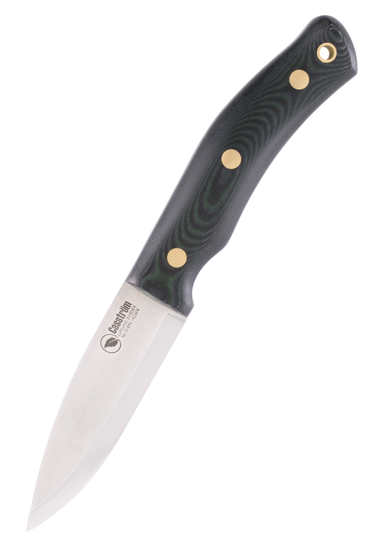 Imagen única de: Cuchillo Fijo Bosque Sueco, Micarta Verde, Casström