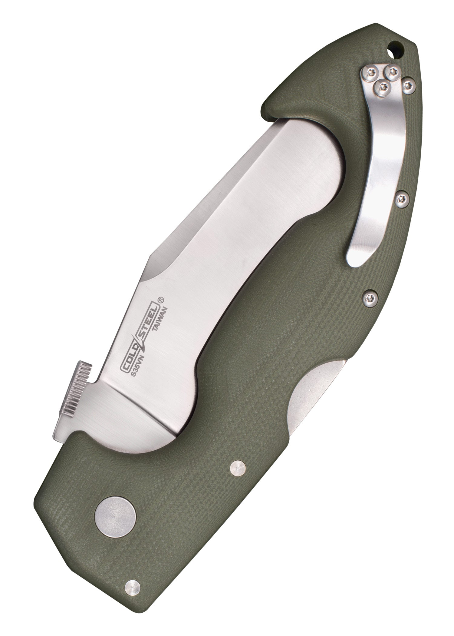 Imagen única de: Navaja Lynn Thompson Signature Spartan, Acero S35vn, Filo Dentado