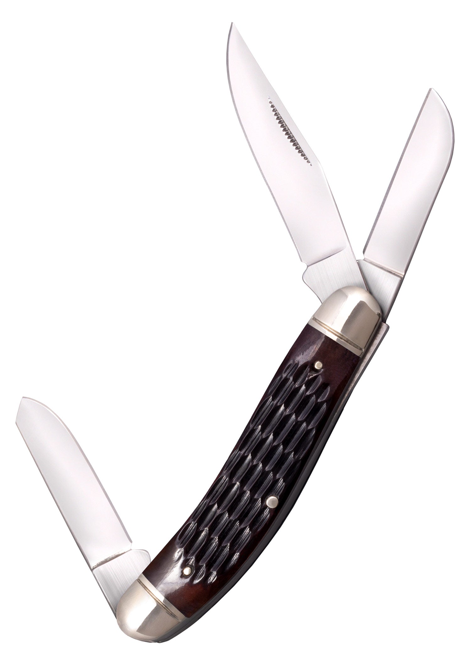 Imagen única de: Navaja De Bolsillo Para Caballero Stockman, Mango De Hueso Dentado