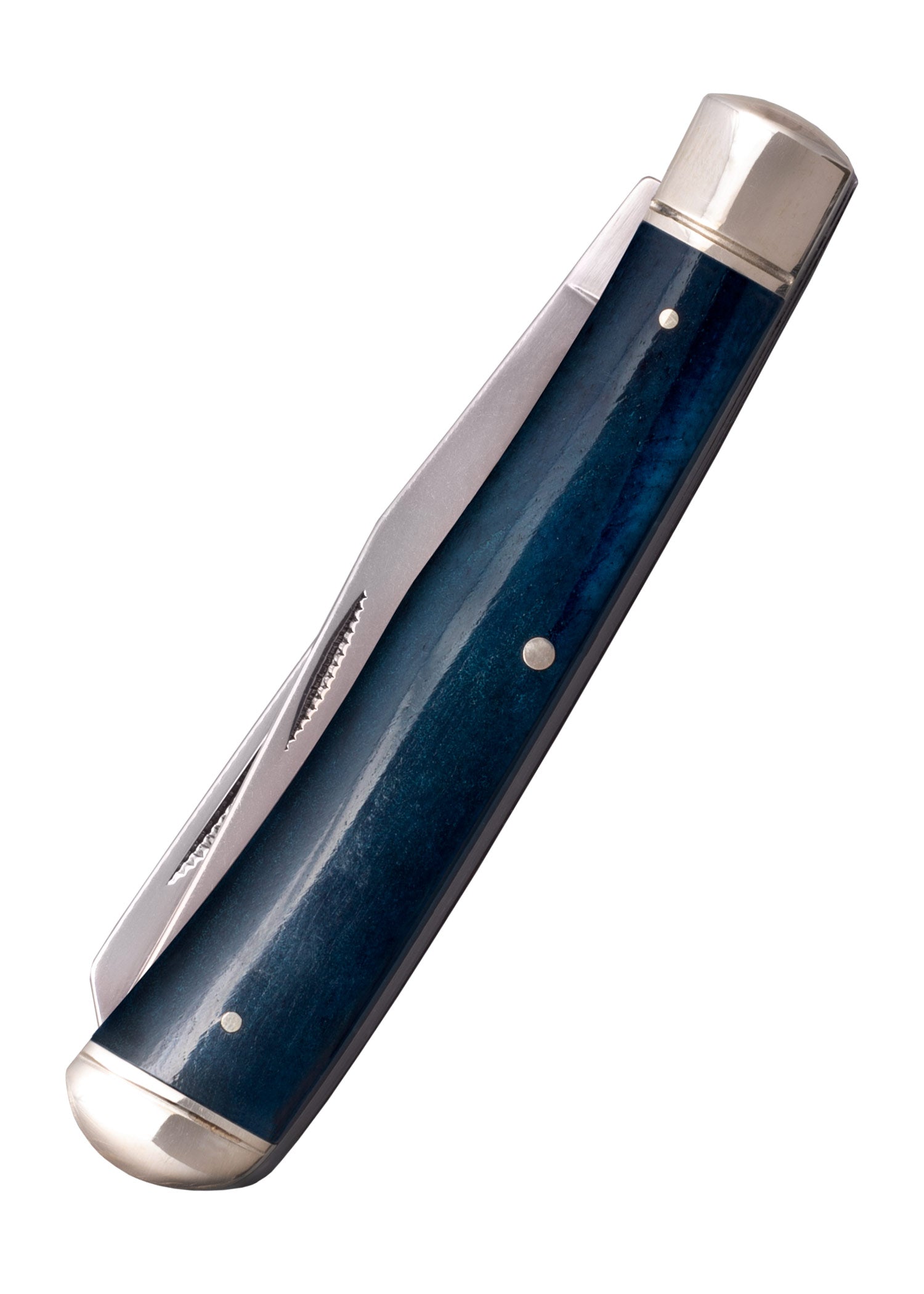 Imagen única de: Navaja Trampera, Mango De Hueso Azul, Acero Frío