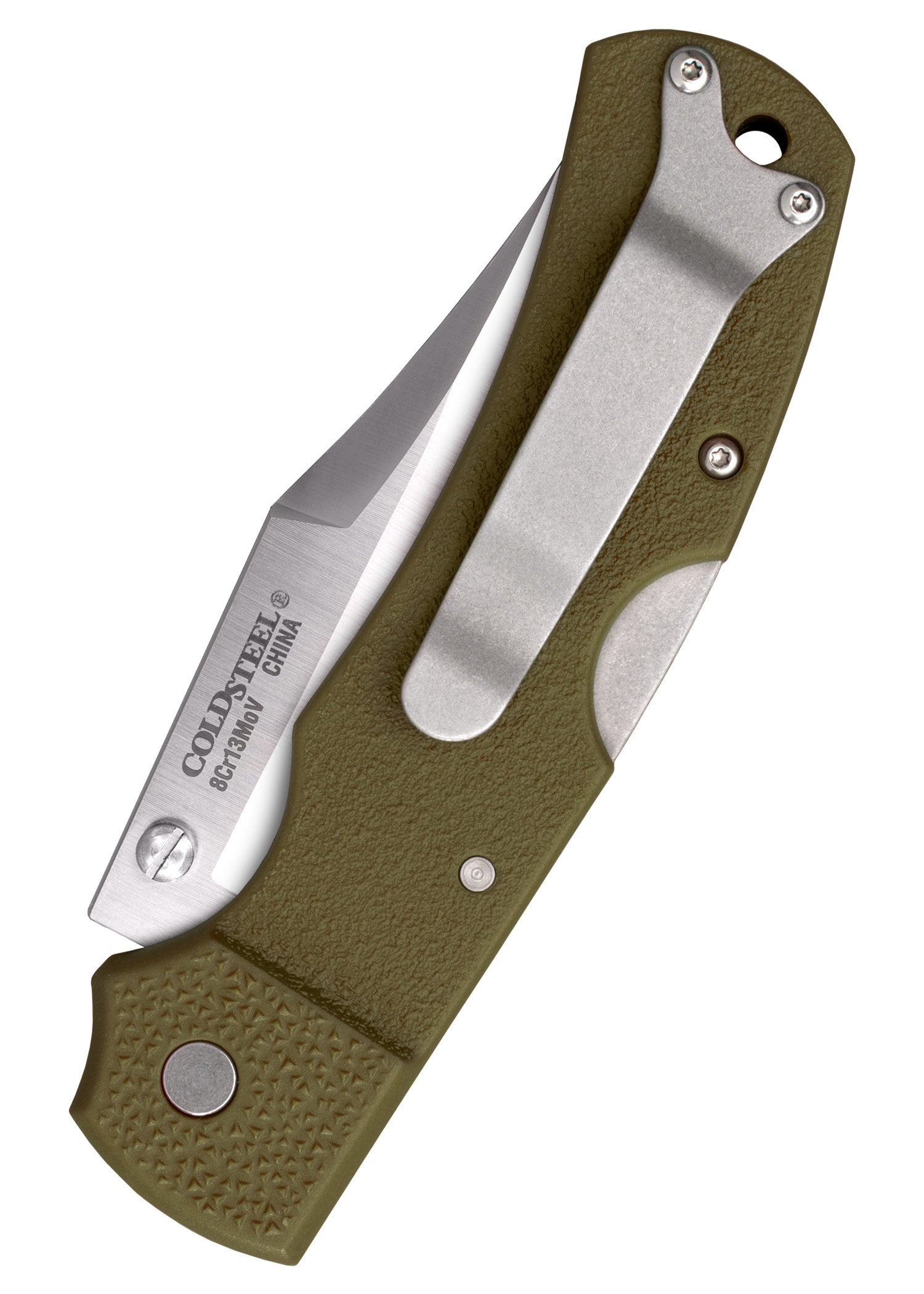 Imagen única de: Navaja De Bolsillo Double Safe Hunter, Verde Oliva