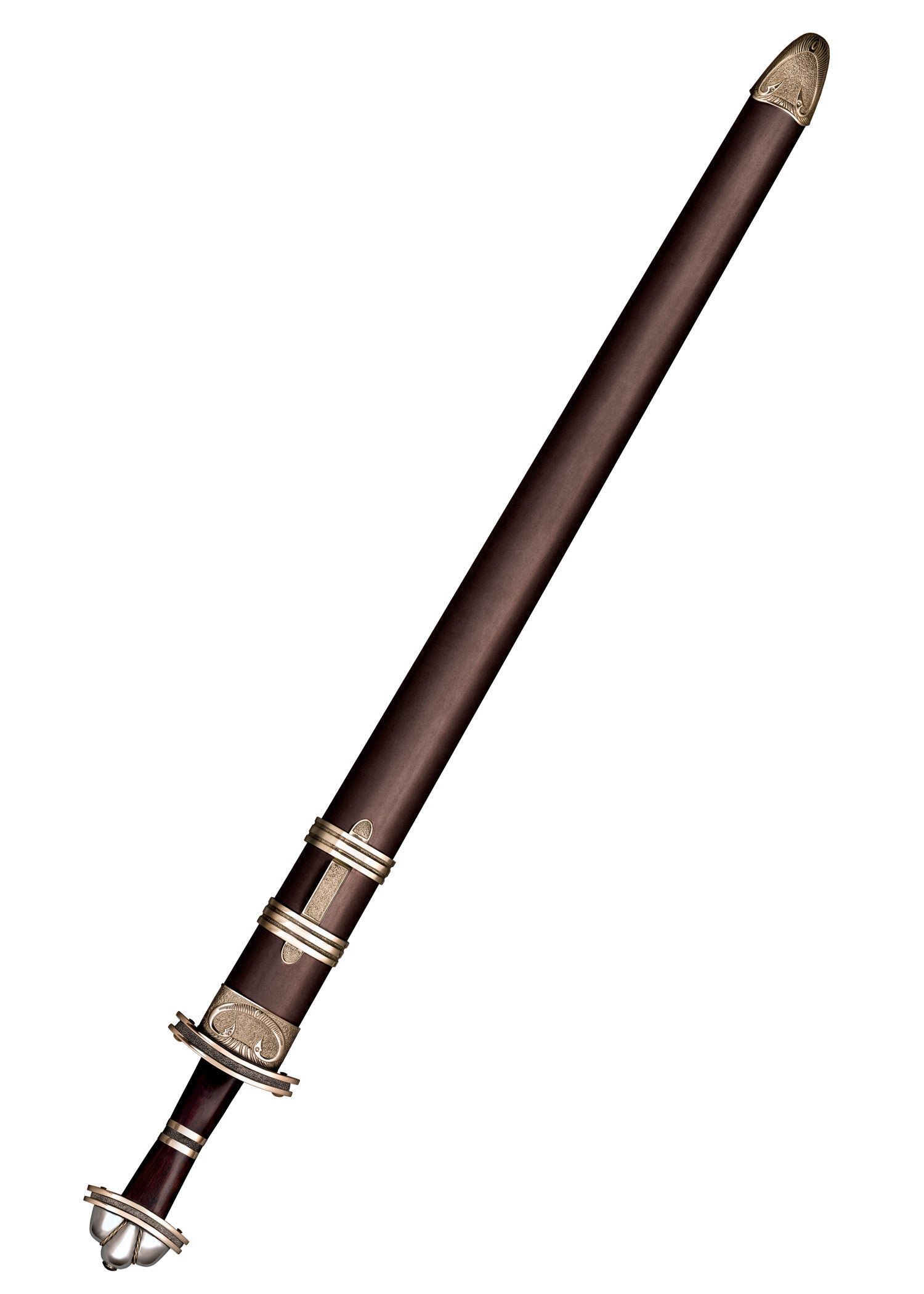 Imagen única de: Espada Vikinga Fabricada En Acero De Damasco., Afilada