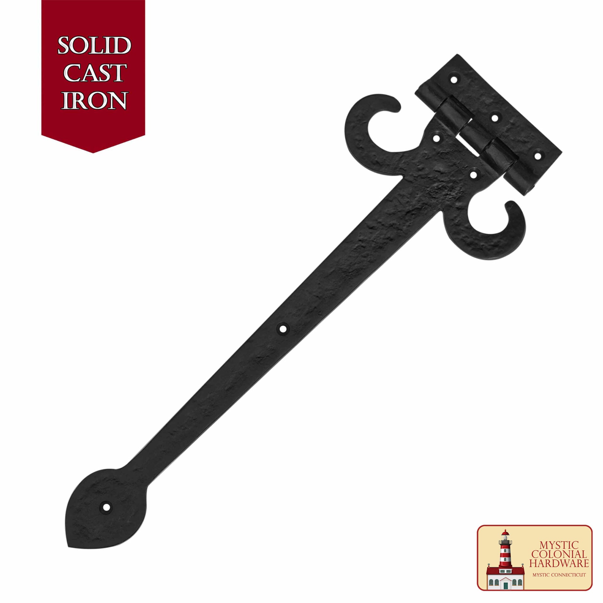 Imagen única de: Bisagra de Correa de Alta Resistencia para Puertas y Portones Decorativa Grande de 17