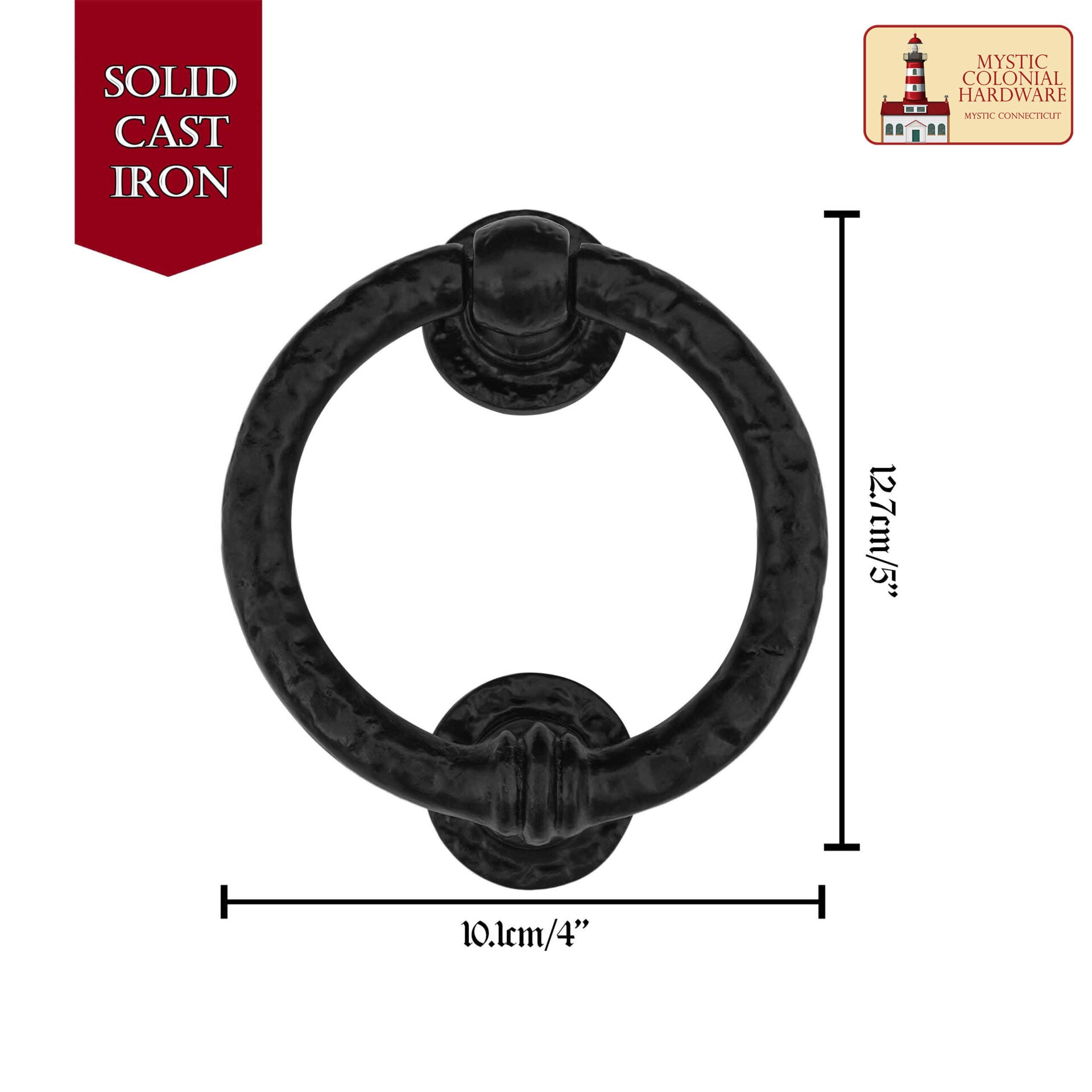 Imagen única de: Aldaba Grande de Hierro Fundido para Puerta de Entrada Aldaba Antigua Hecha a Mano