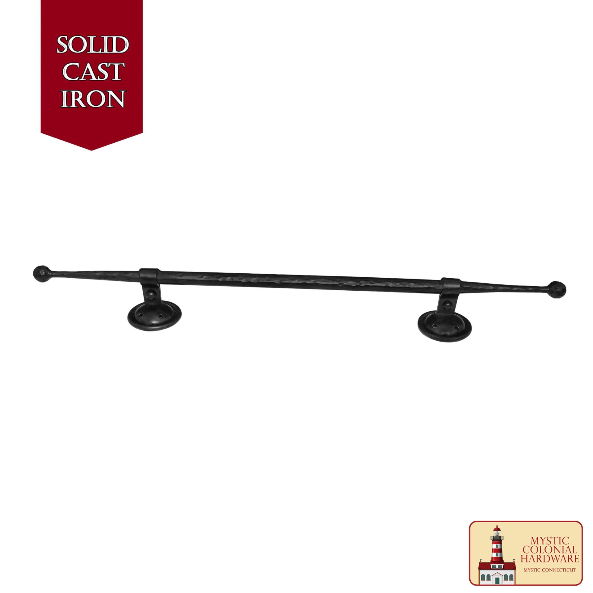 Imagen única de: Tirador de Puerta de Castillo de Estilo Medieval: Hierro Macizo Forjado a Mano