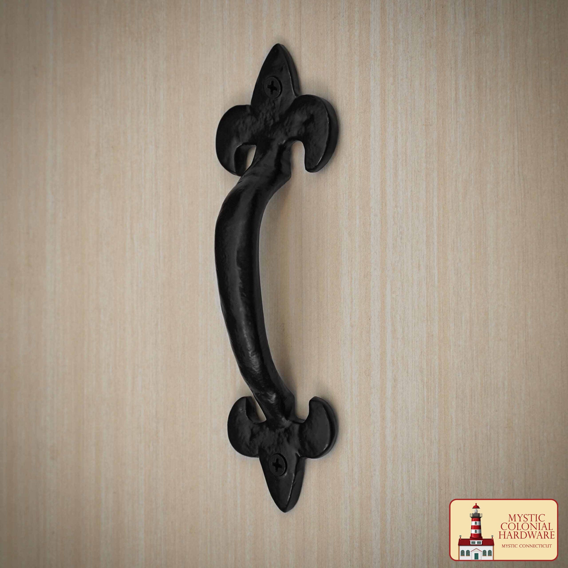 Imagen única de: Manilla de Puerta Decorativa de Hierro Forjado Manilla de Granero