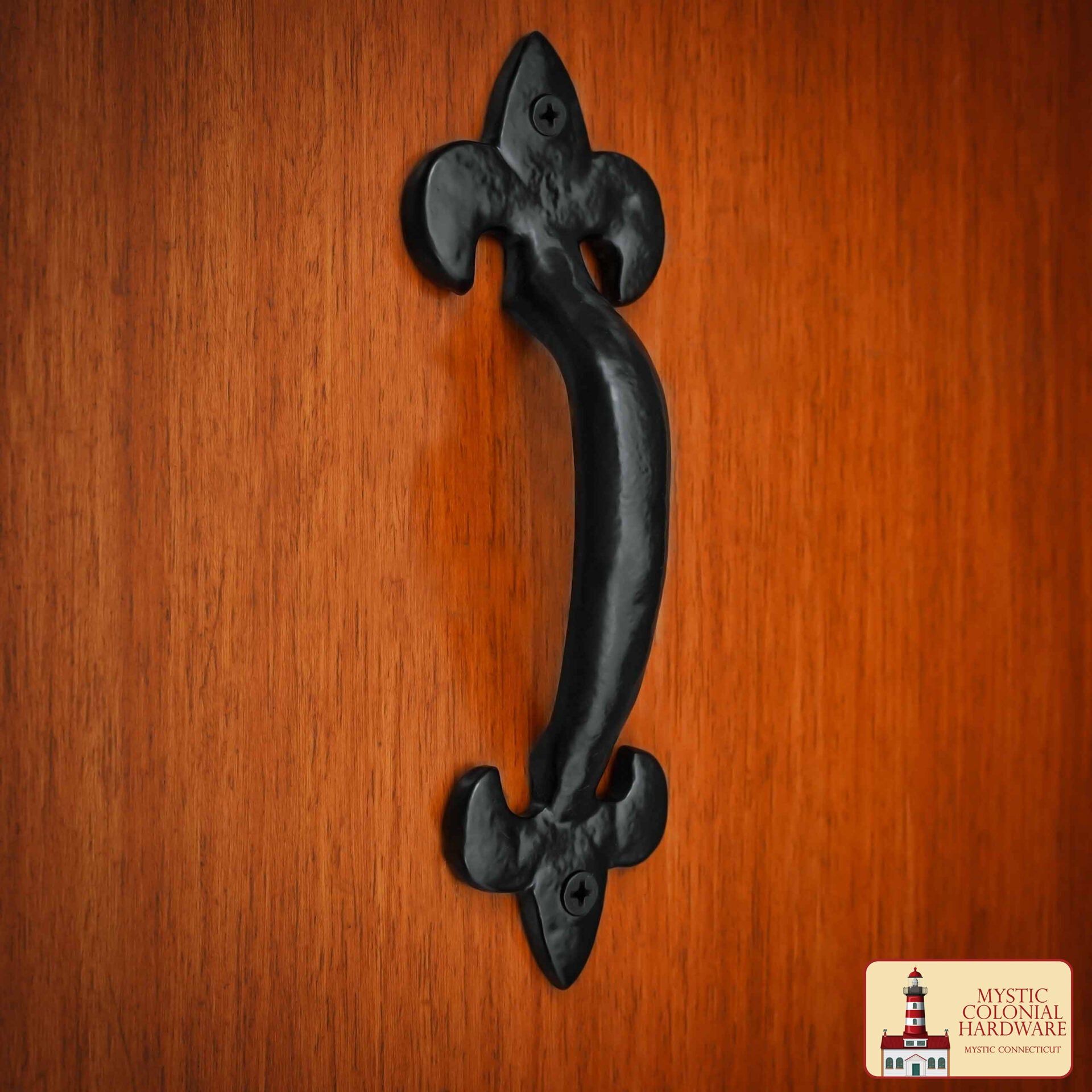 Imagen única de: Manilla de Puerta Decorativa de Hierro Forjado Manilla de Granero