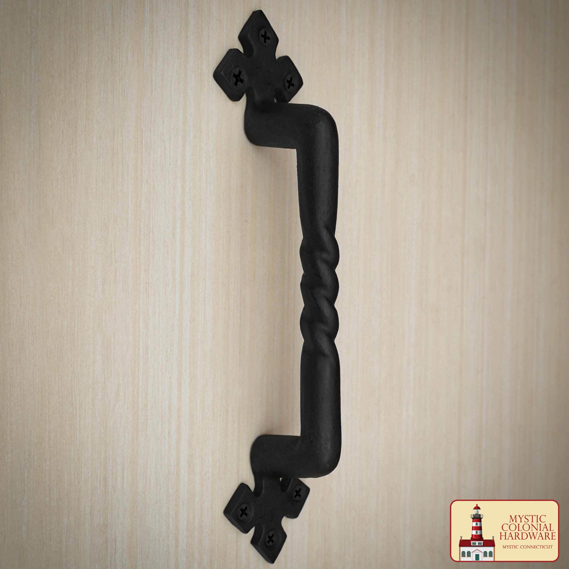 Imagen única de: Negro de Hierro Fundido Tirón Manijas 10 Pulgadas - Puerta del Gabinete Manijas, Puerta Manija Tire, Barn Door Hardware, Grab Manijas