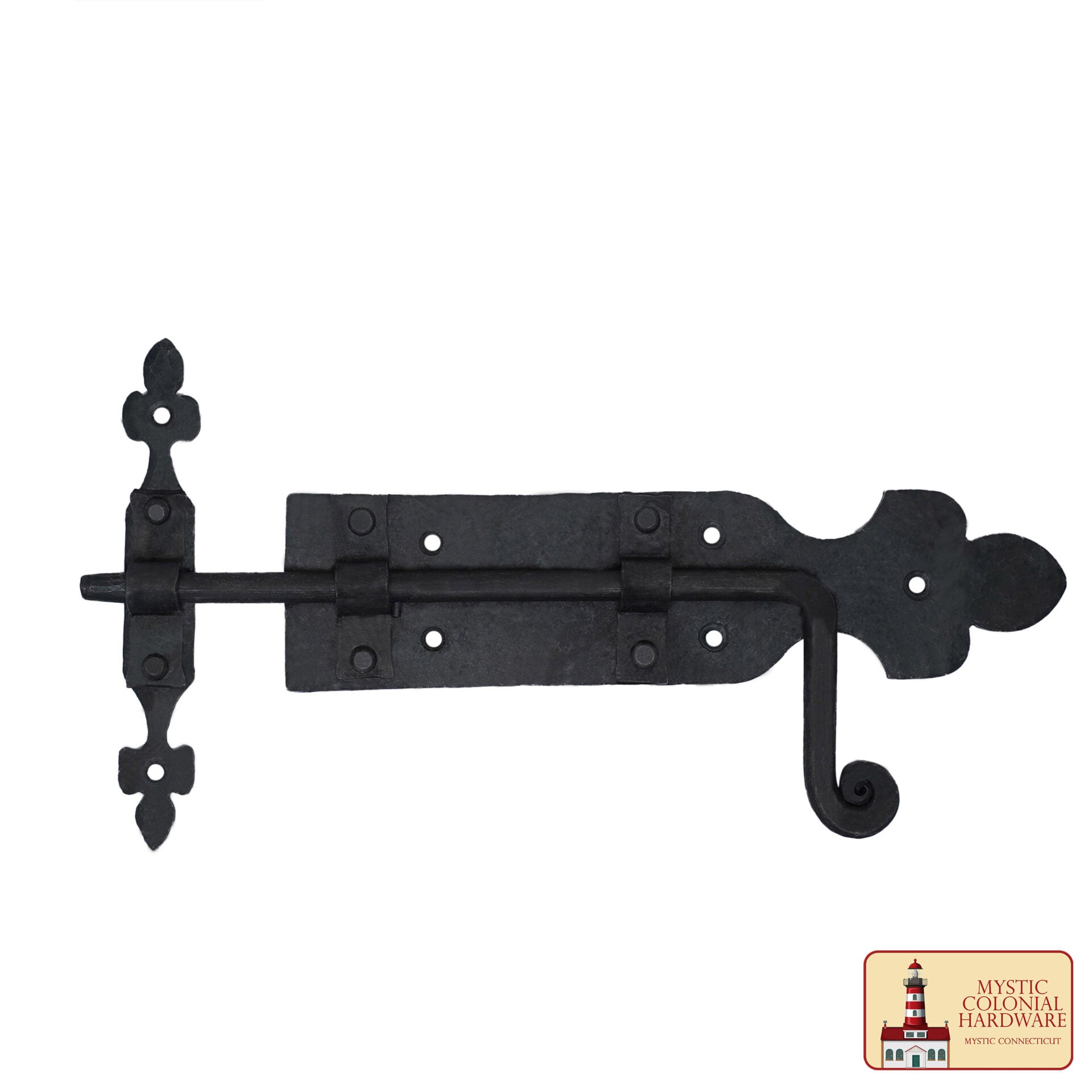 Imagen única de: Pestillo de la Puerta de Hierro Negro Flip Pestillos, Heavy Duty Hierro Fundido Gota Pestillo, para la Antigua Granja Cobertizo del Gabinete Obturador Privacidad Antigua Puerta de Hardware de Reemplazo