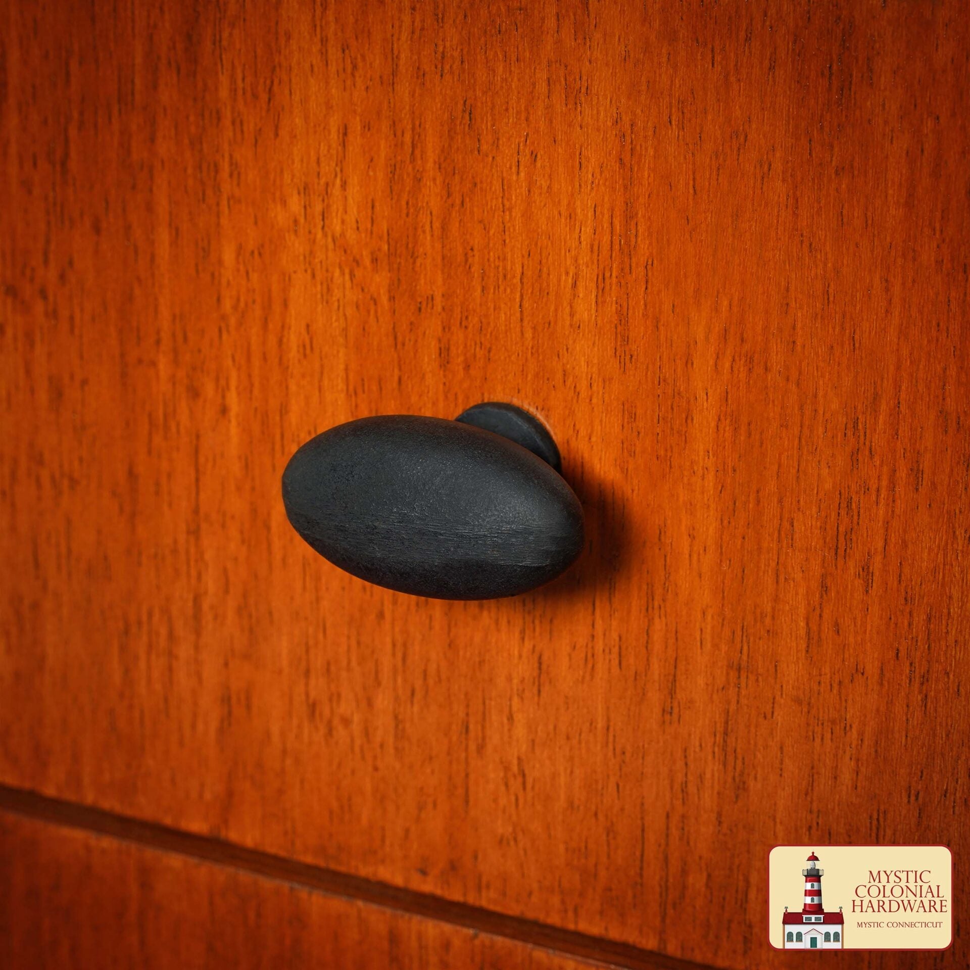 Imagen única de: Tirador de Pomo de Armario de Hierro Forjado a Mano - Lote de 4