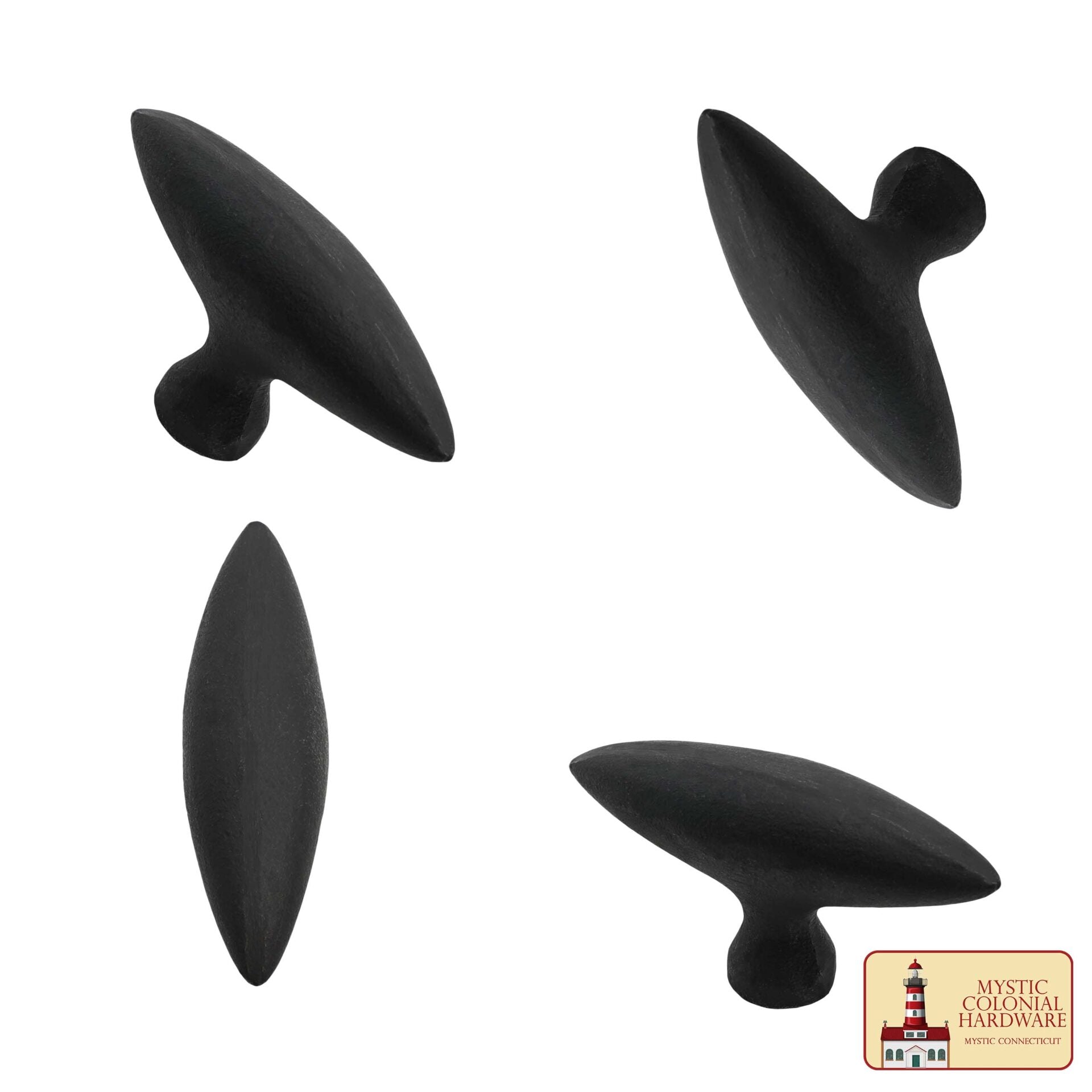 Imagen única de: Tirador de Pomo de Armario de Hierro Forjado a Mano - Lote de 4