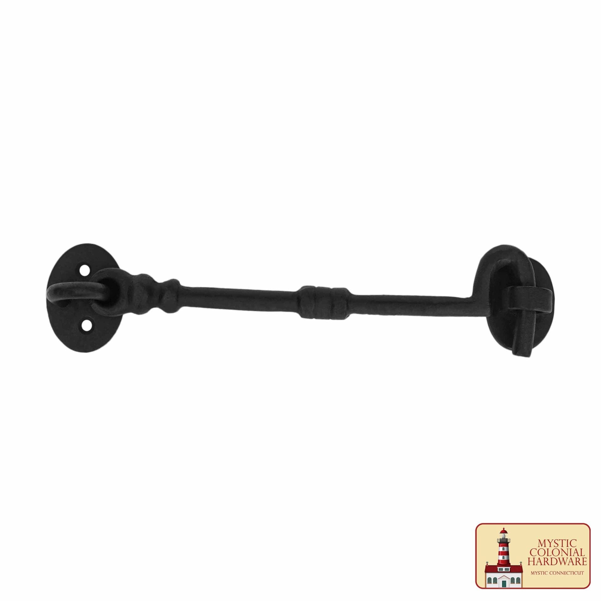 Imagen única de: Hierro Forjado Negro Cabina Gancho Ojo 5" Largo Grande Decorativo Privacidad Gancho Pestillos para Armario Ventana Cocina Puertas Corredizas o de Granero