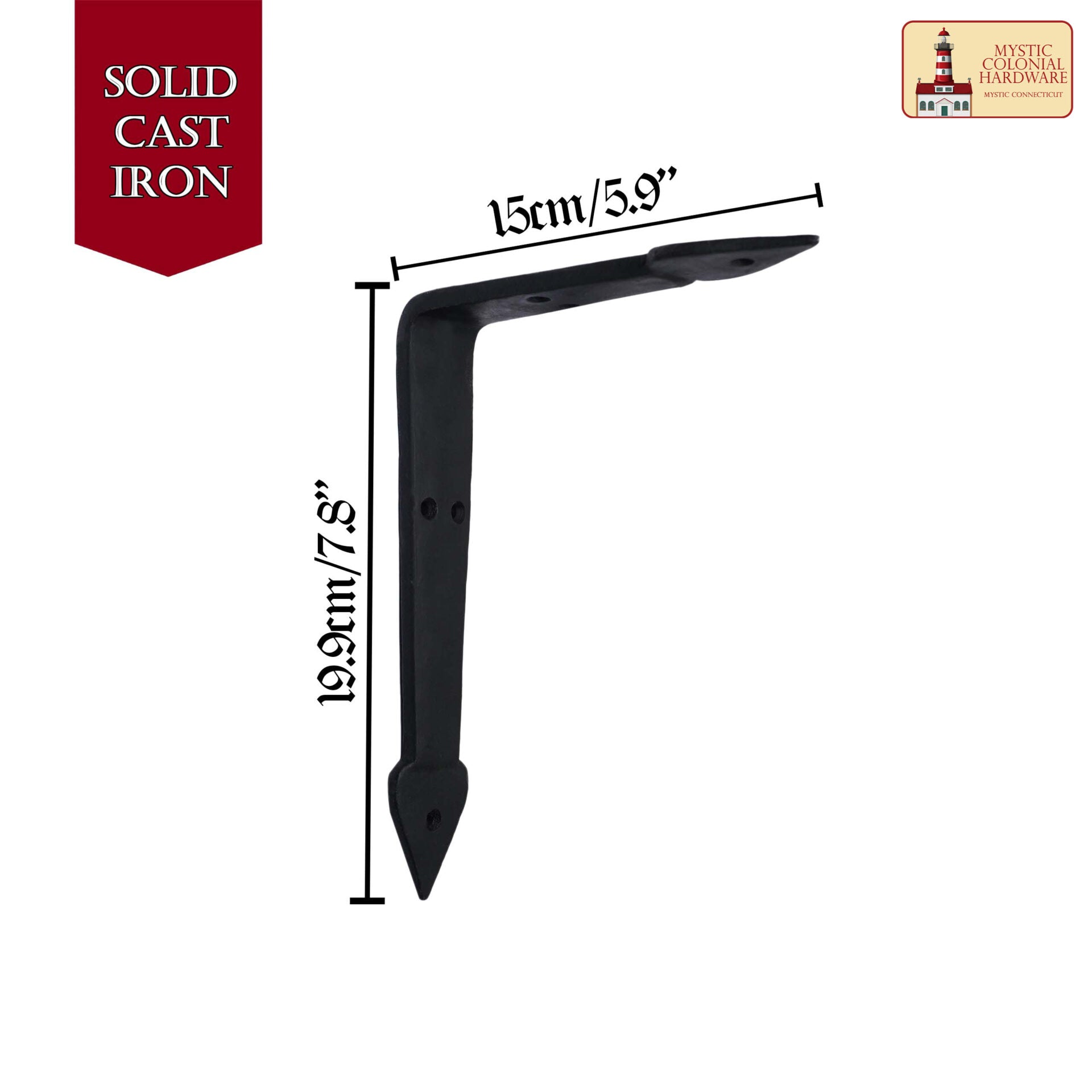 Imagen única de: Par de Soportes para Baldas - Juego de 2 Piezas