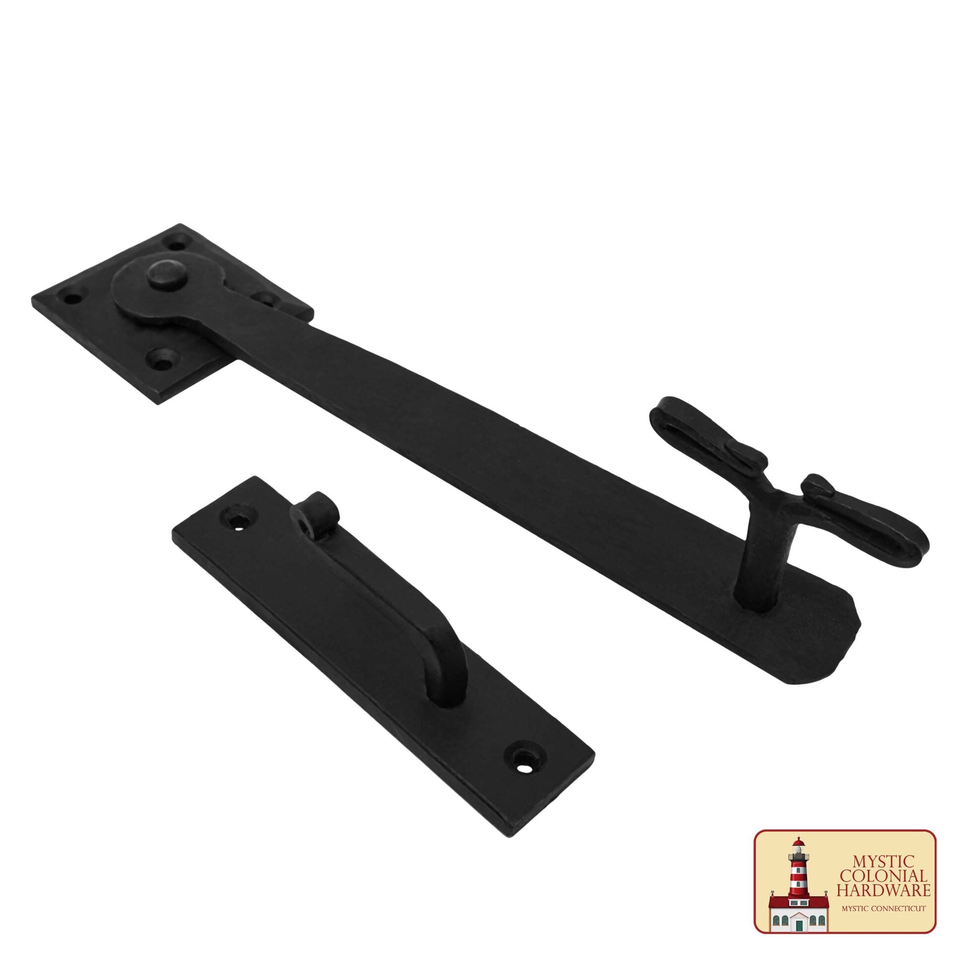 Imagen única de: 9 Pulgadas de Hierro Pestillo de la Puerta Negro Flip Pestillos, Heavy Duty Fundición de Hierro Gota Pestillo, para la Antigua Granja Granero Gabinete Obturador Privacidad Antigua Puerta de Hardware