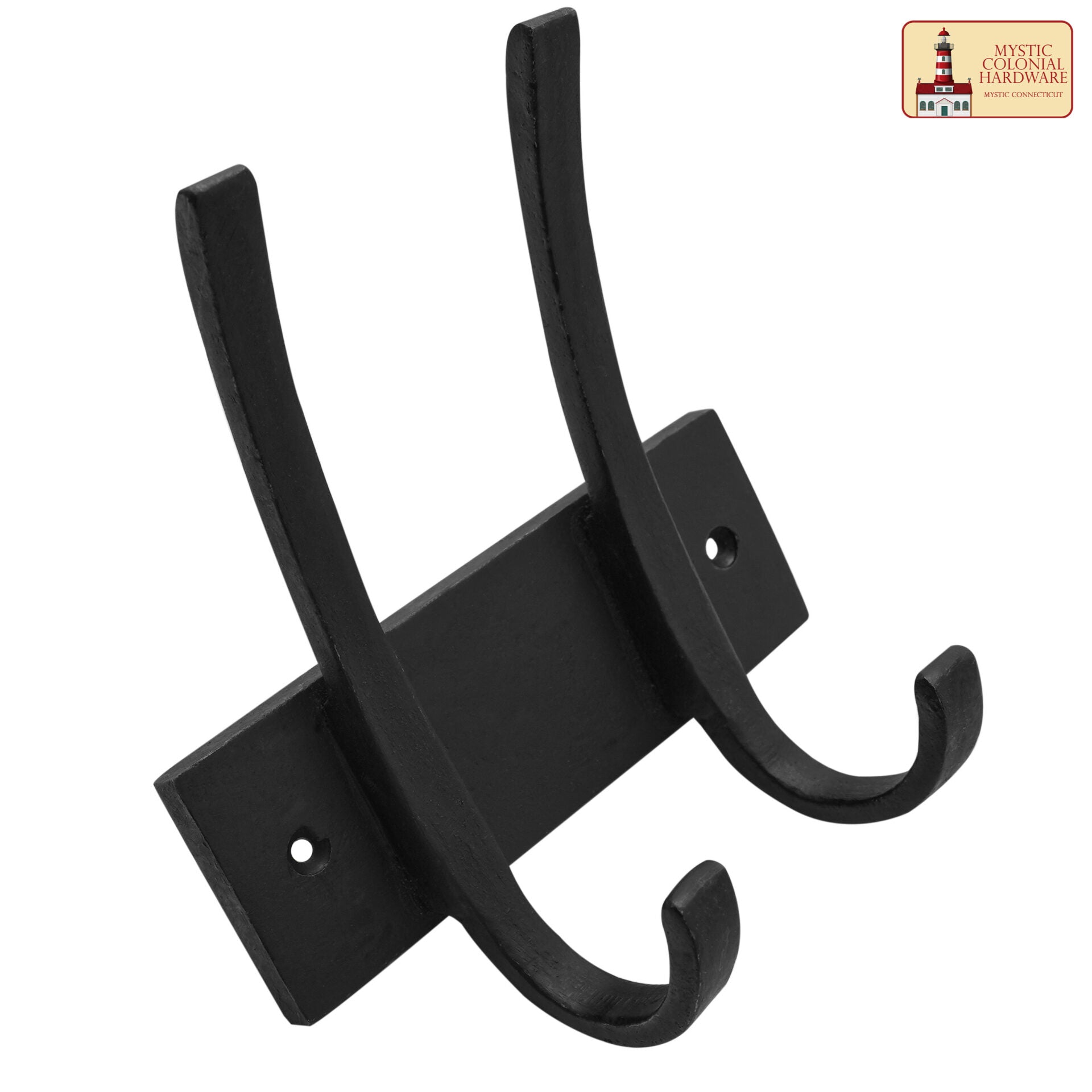 Ganchos de Pared de Hierro Forjado Rústico - Ganchos Forjados a Mano para Abrigos, Bolsos, Toallas, Batas, Sombreros y Más - Herrajes de Pared Negros Vintage - Imagen 4