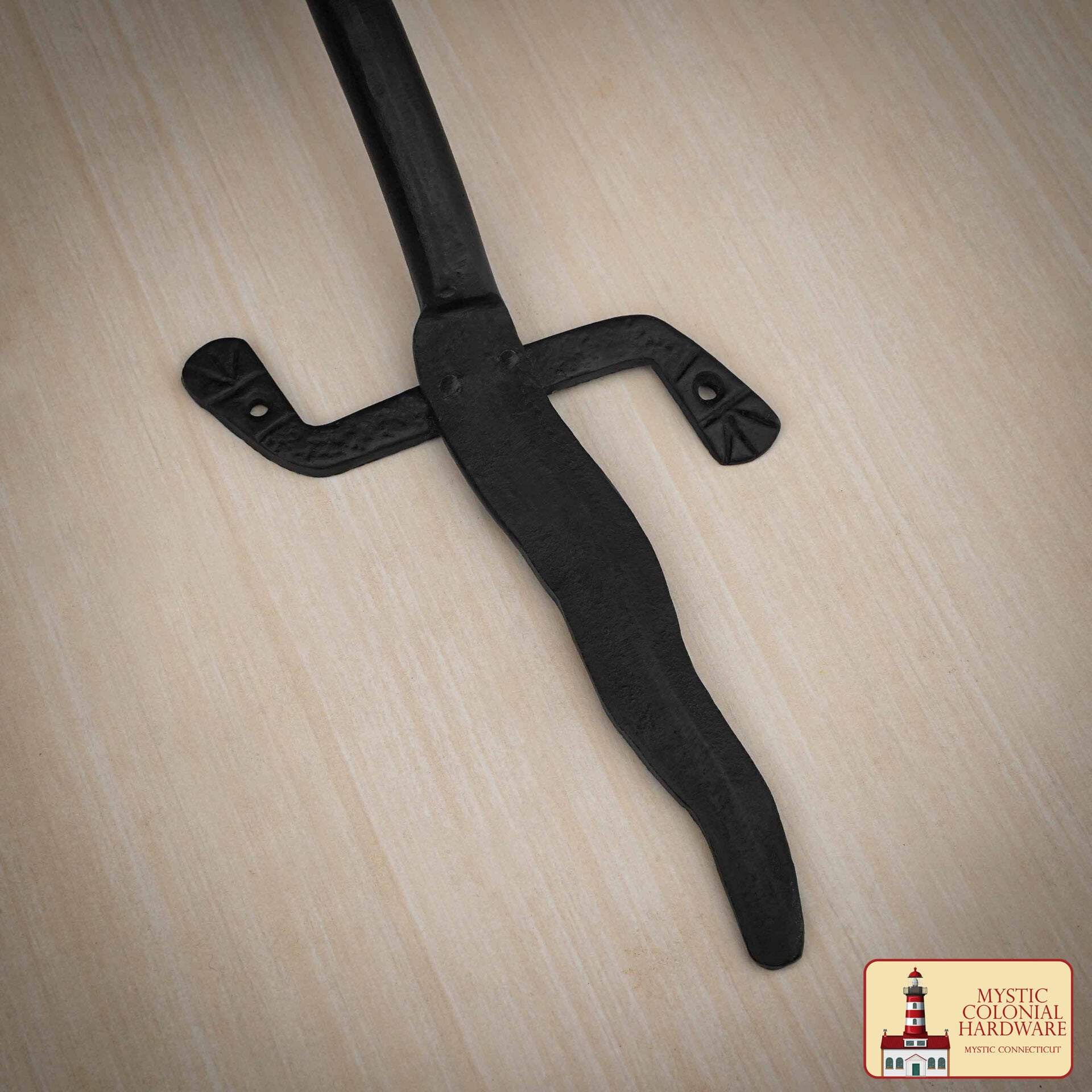 Imagen única de: Mystic Colonial Hardware Tirador de Puerta de Hierro Forjado a Mano - Tirador de Puerta Colonial Rústico con Diseño de Lagarto