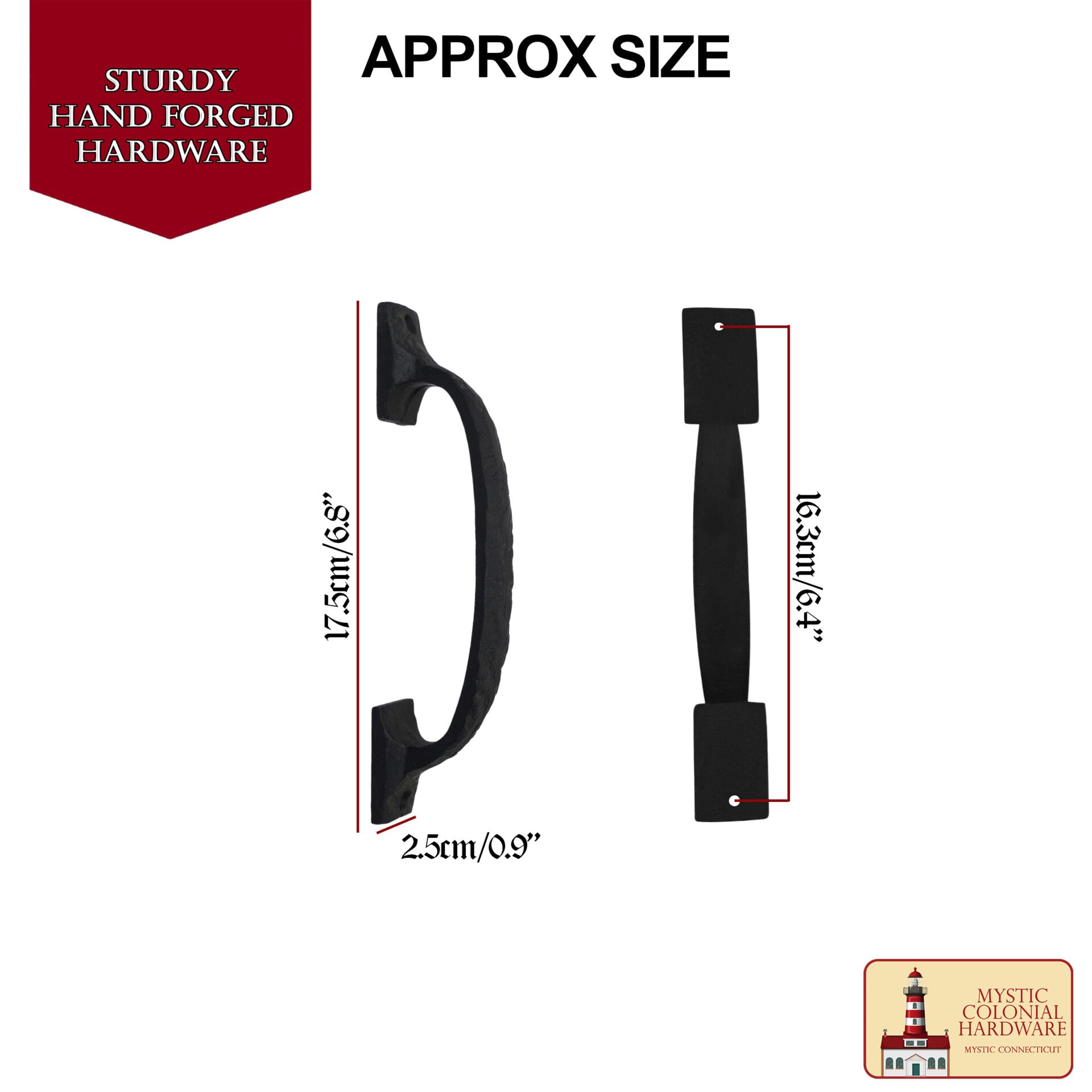 Imagen única de: Tirador de Puerta de Castillo de Estilo Medieval: Hierro Macizo Forjado a Mano