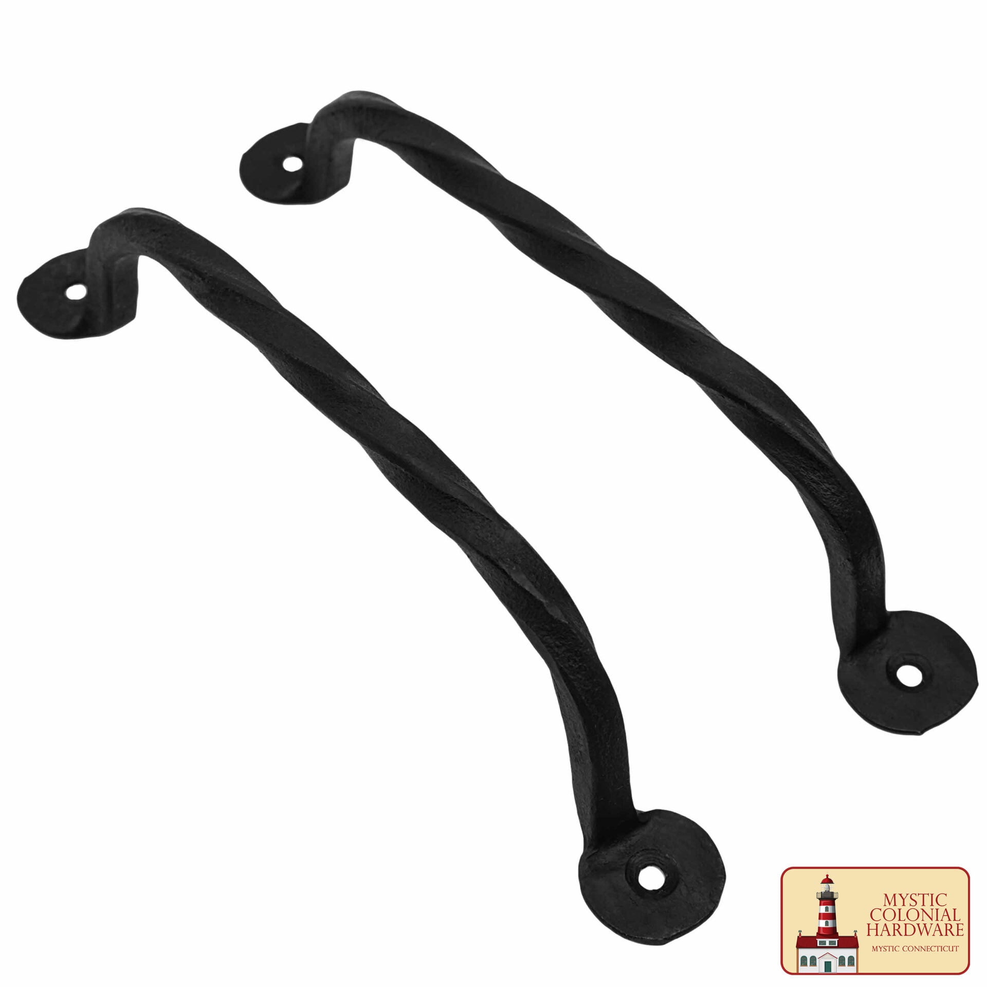 Imagen única de: Juego de 2 Tiradores de Puerta Rústicos Forjados a Mano: Ideal para Ambientes Victorianos, Coloniales, Retro, Steampunk, Góticos, Barrocos y Medievales, 16,5 Cm