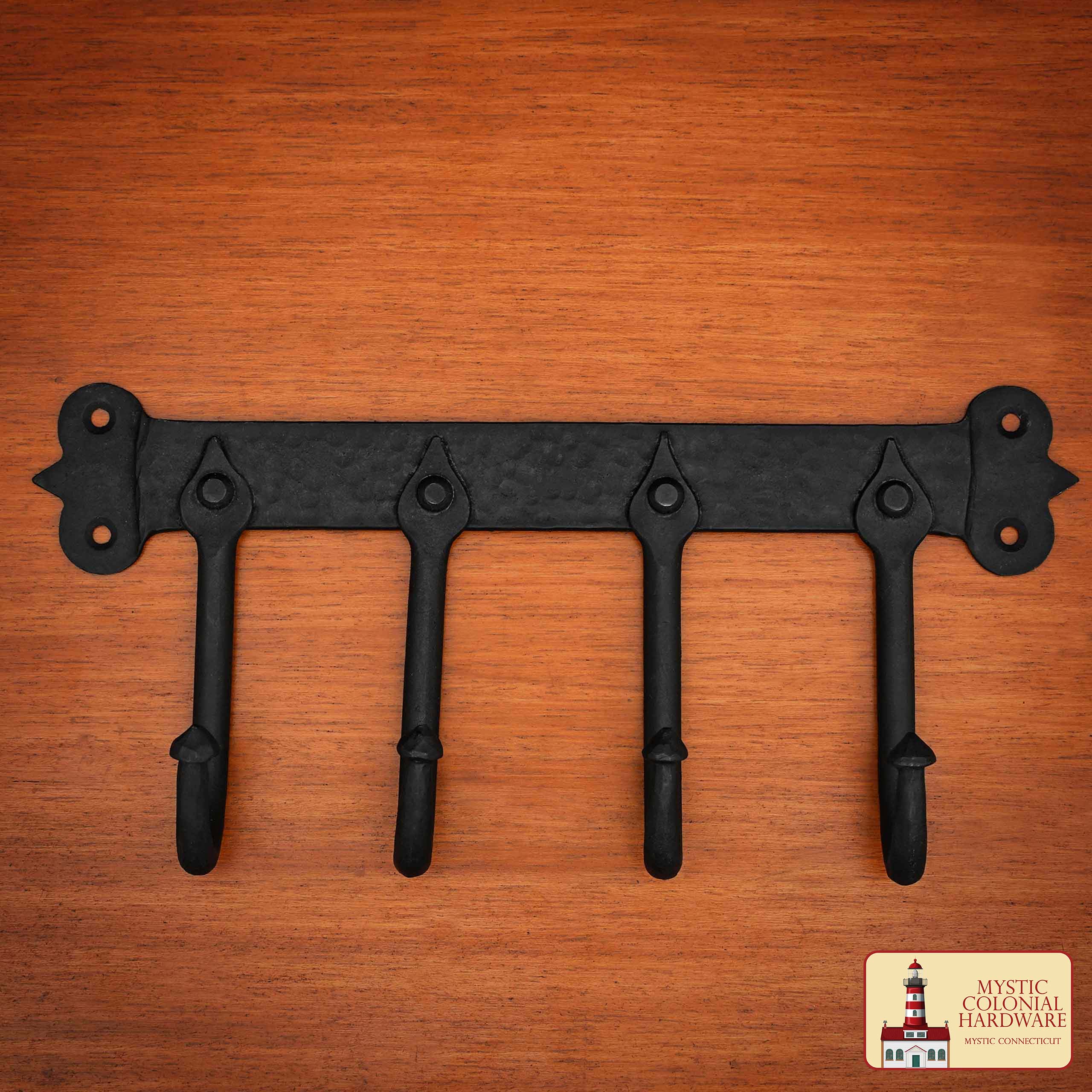 Imagen única de: Ganchos de Pared Rústicos de Hierro Fundido, Ganchos Utilitarios Retro Resistentes para Colgar Abrigos, Bolsos, Toallas, Batas, Sombreros y Más, Acabado: Ennegrecido con Aceite