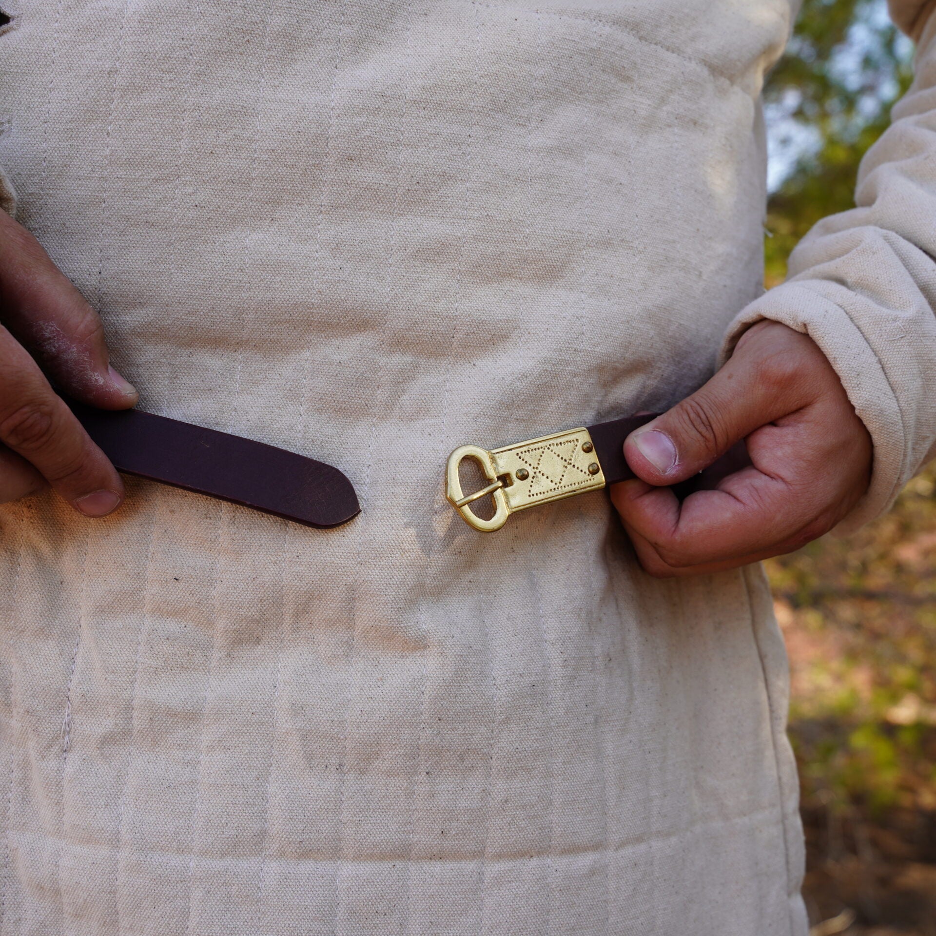 Imagen única de: Cinturón Medieval de Cuero Auténtico - Descatalogado