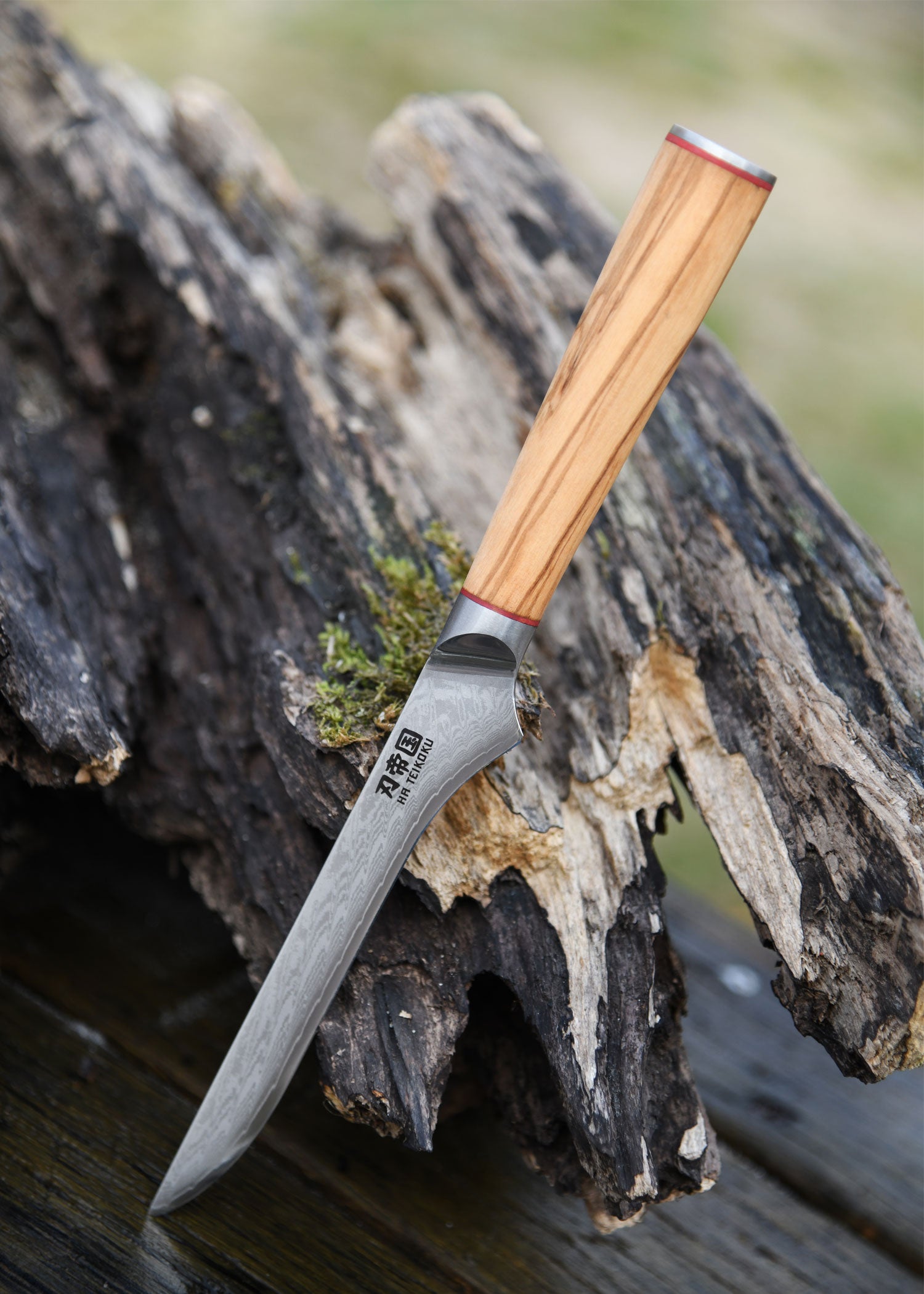 Imagen única de: Cuchillo Para Deshuesar, Acero De Damasco