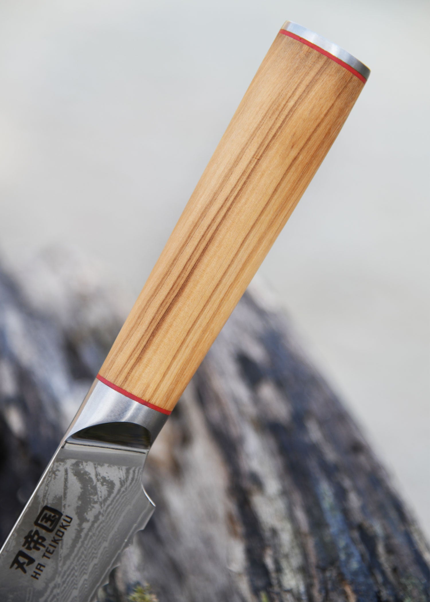 Imagen única de: Cuchillo Para Pan, Acero Damasco.