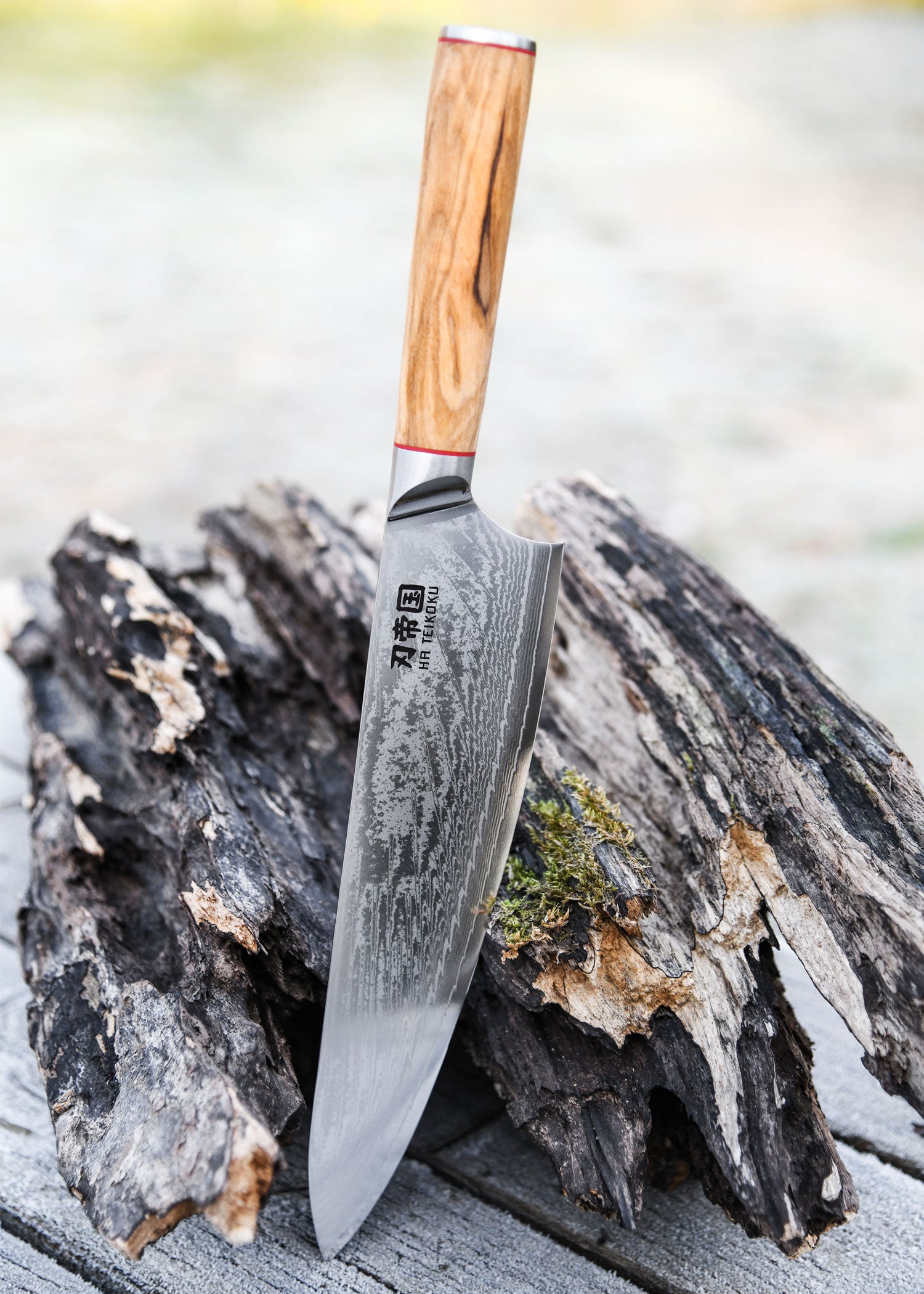 Imagen única de: Cuchillo Cocinero, Longitud De Hoja 24 Cm, Acero Damasco