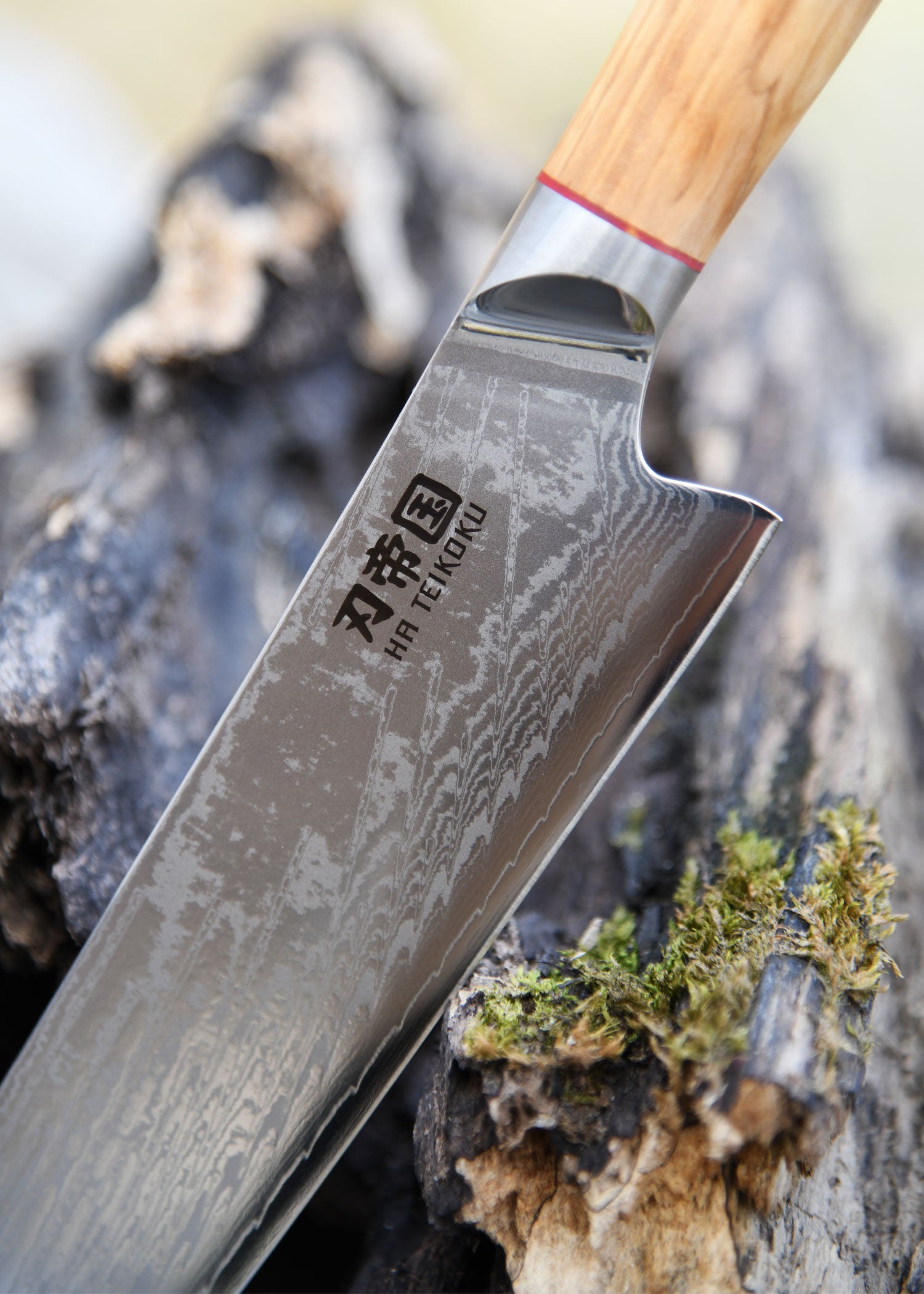 Imagen única de: Santoku, Acero De Damasco