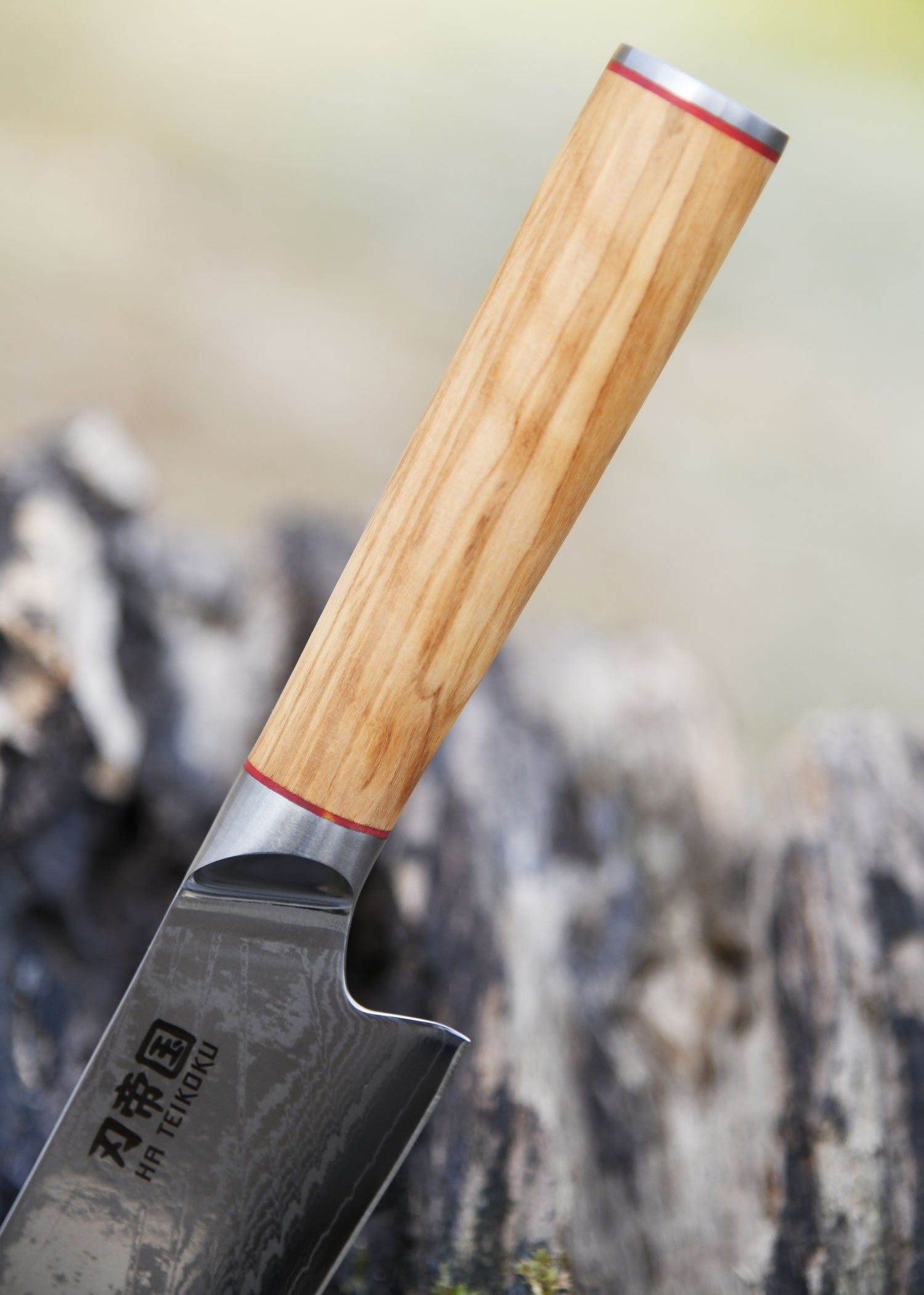 Imagen única de: Santoku, Acero De Damasco