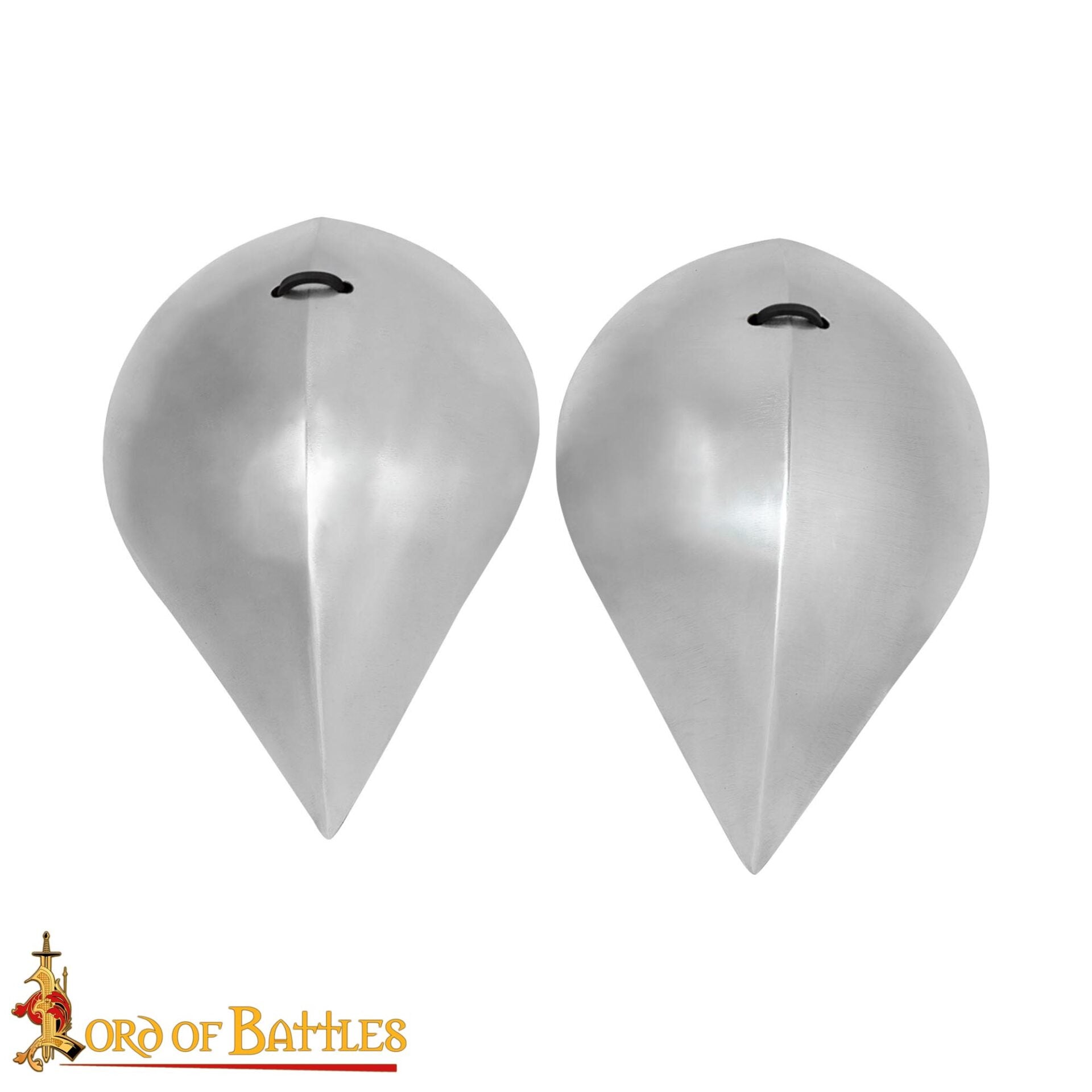 Armadura Medieval Visby Pauldrons Hombro de Acero con Lazos de Cuero - Imagen 4