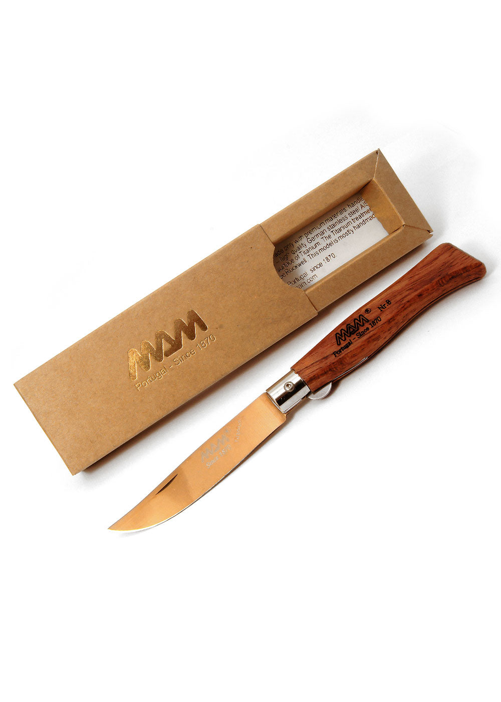 Imagen única de: Navaja Douro Con Hoja De Titanio Bronce