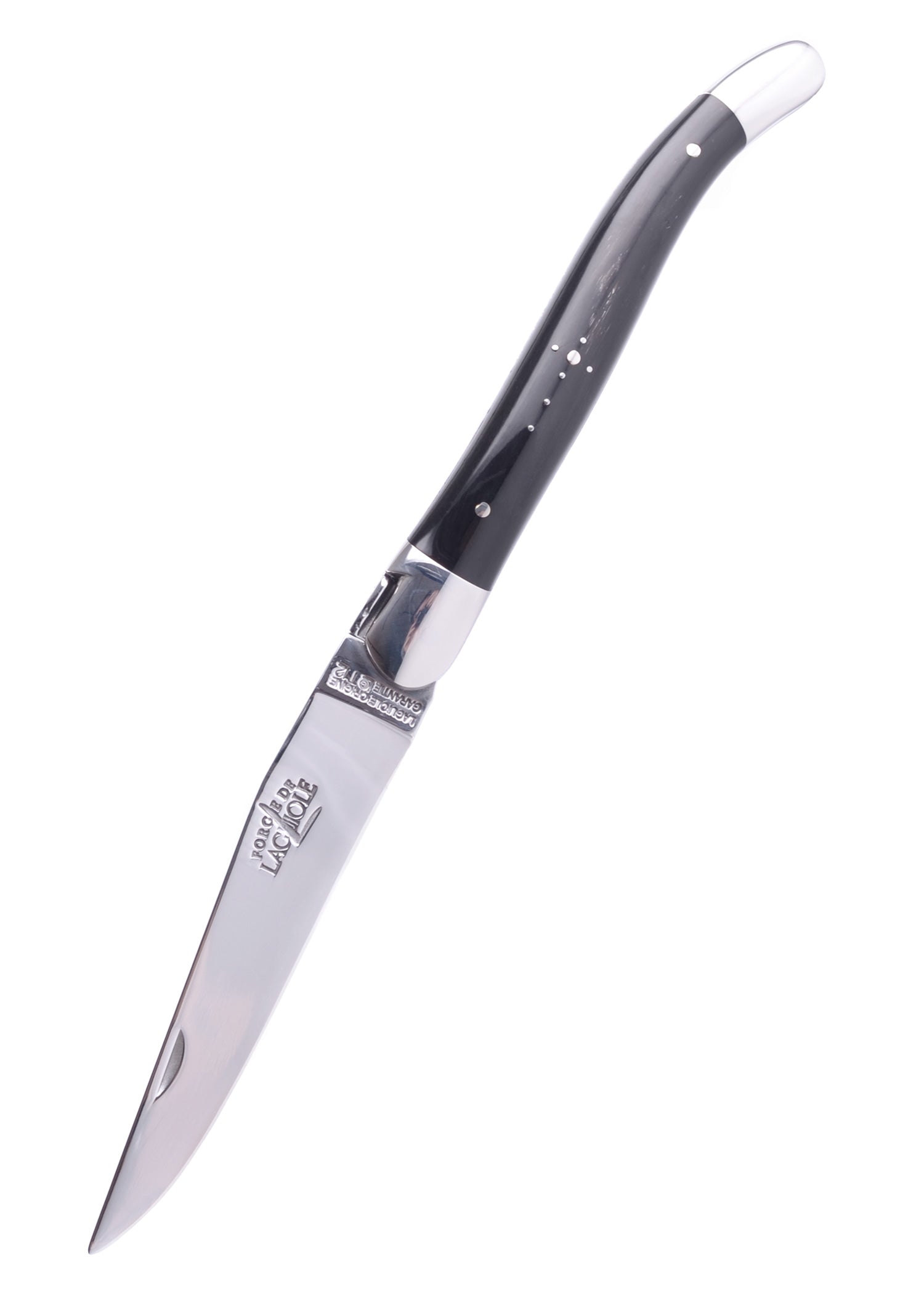 Imagen única de: Navaja Laguiole, Cuerno, Acero Inoxidable Brillante