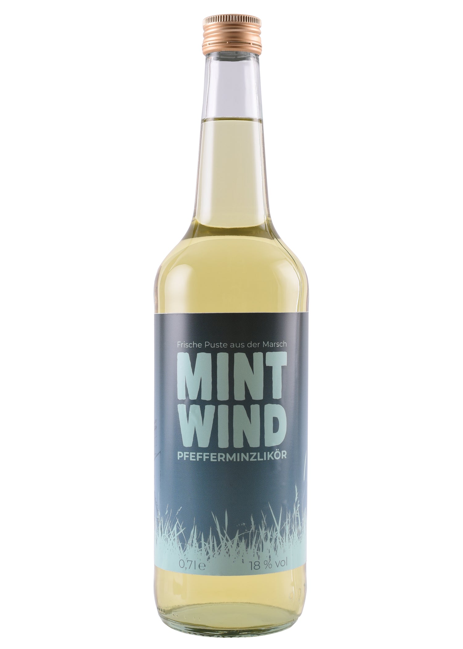 Imagen única de: Mintwind, Licor De Menta, 18% Vol. Alk., Botella De 0,7 L - Aguardientes Holstein