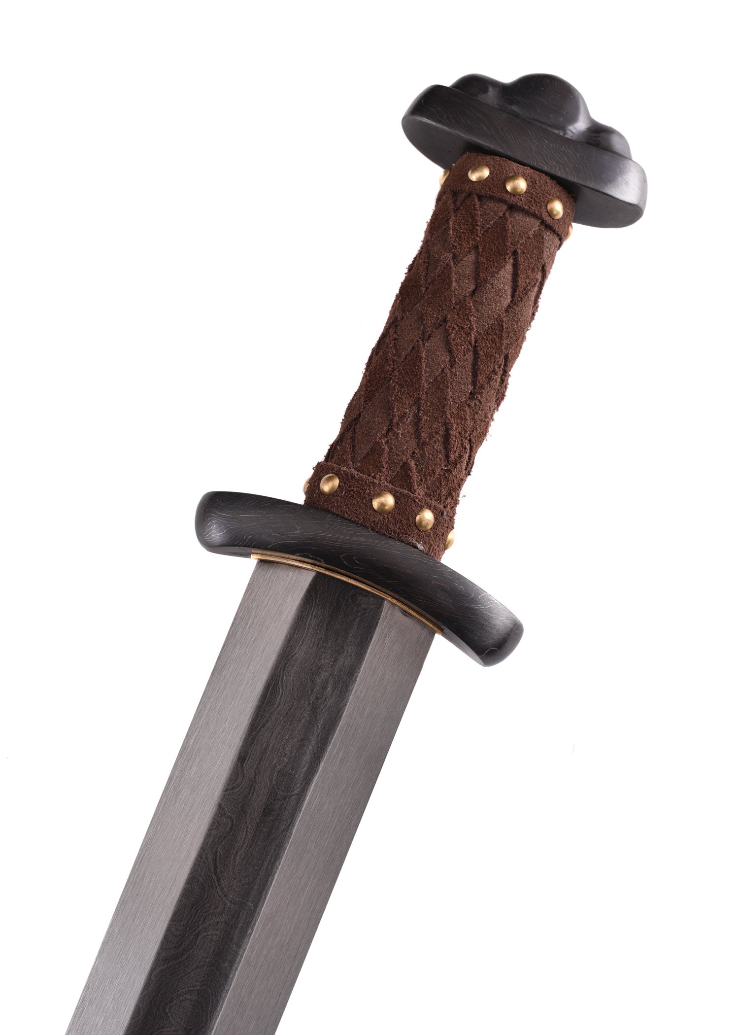 Imagen única de: Espada Vikinga Godfred Con Hoja De Acero De Damasco., Afilada