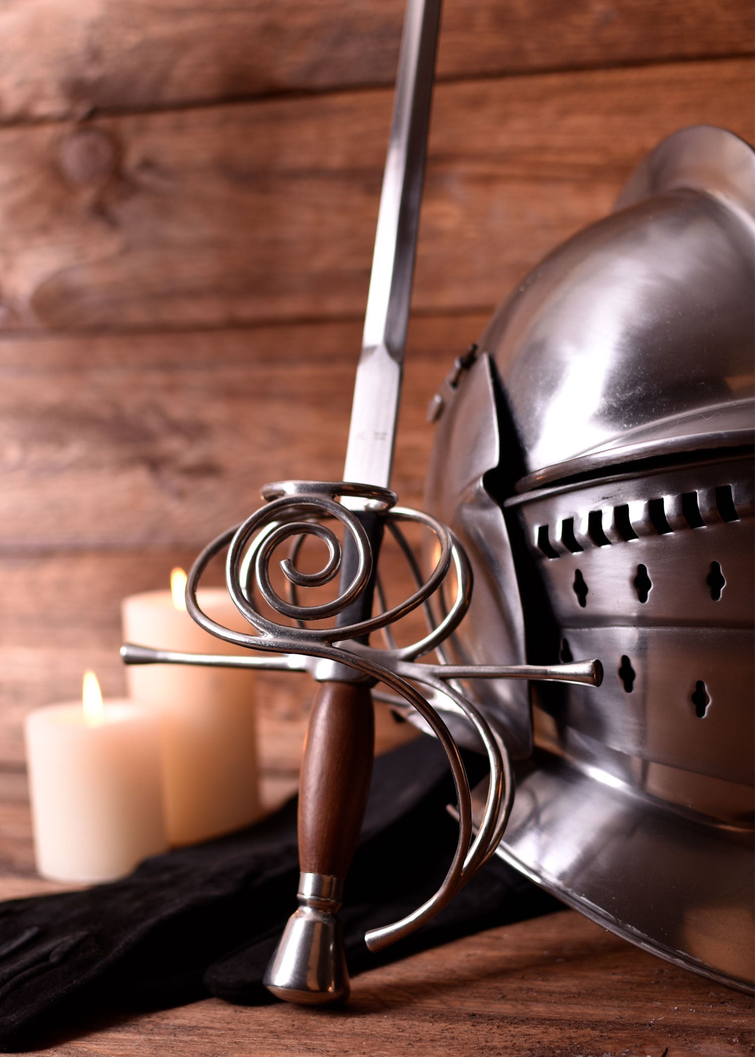 Imagen única de: Estoque De Mimbre Con Mango De Madera