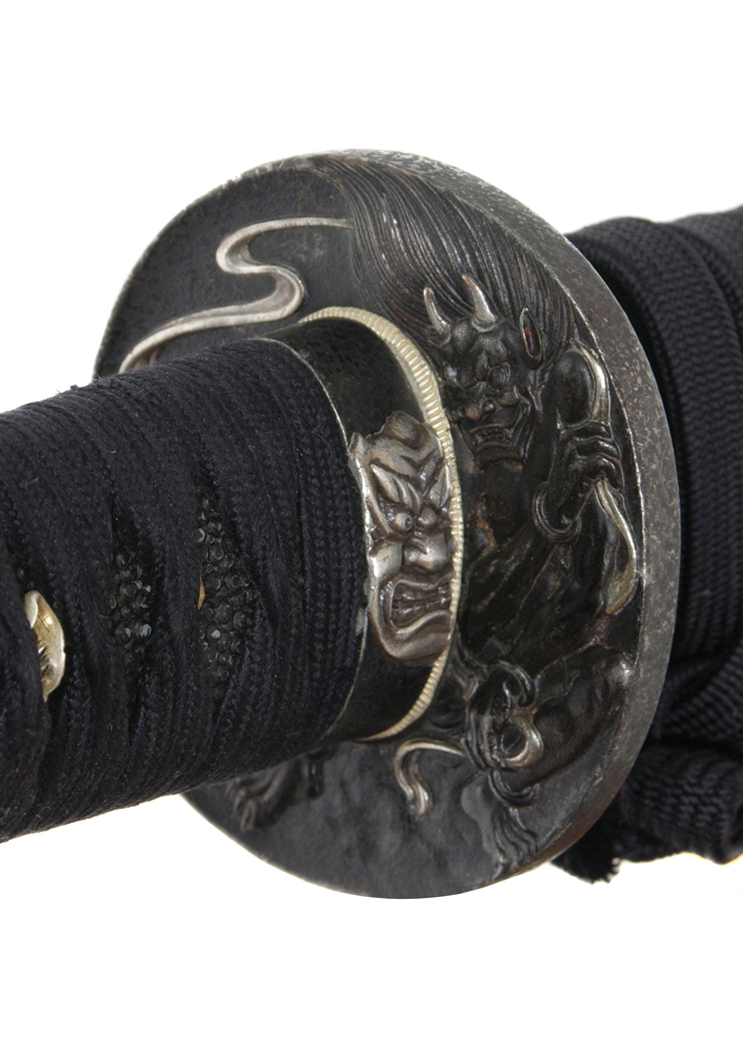Detalle Tsuba Katana Oni