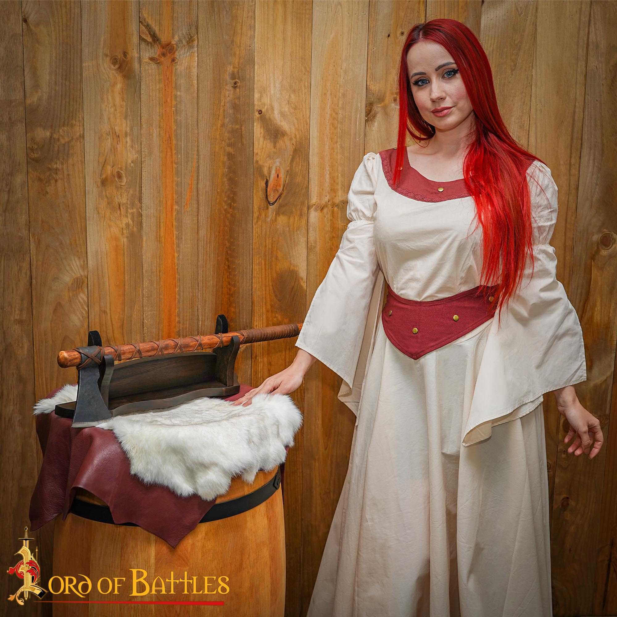 Expositor de Espadas de Madera de Un Nivel - Madera Maciza - Imagen 2