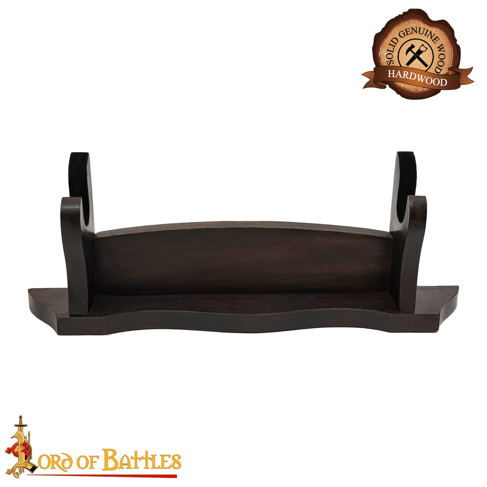 Expositor de Espadas de Madera de Un Nivel - Madera Maciza - Imagen 5