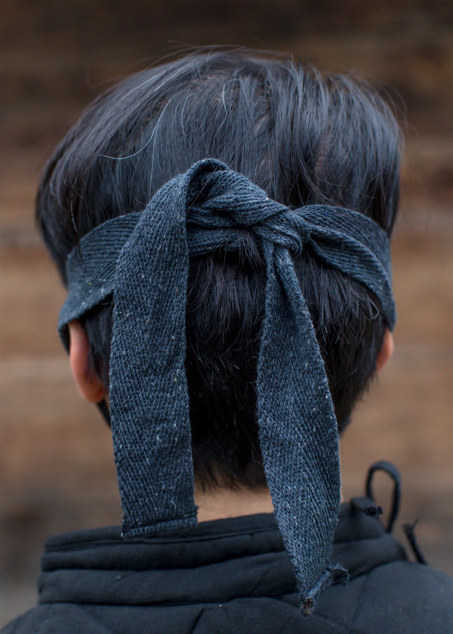 Imagen única de: Mempo, Media Máscara Hecha De Cuero.