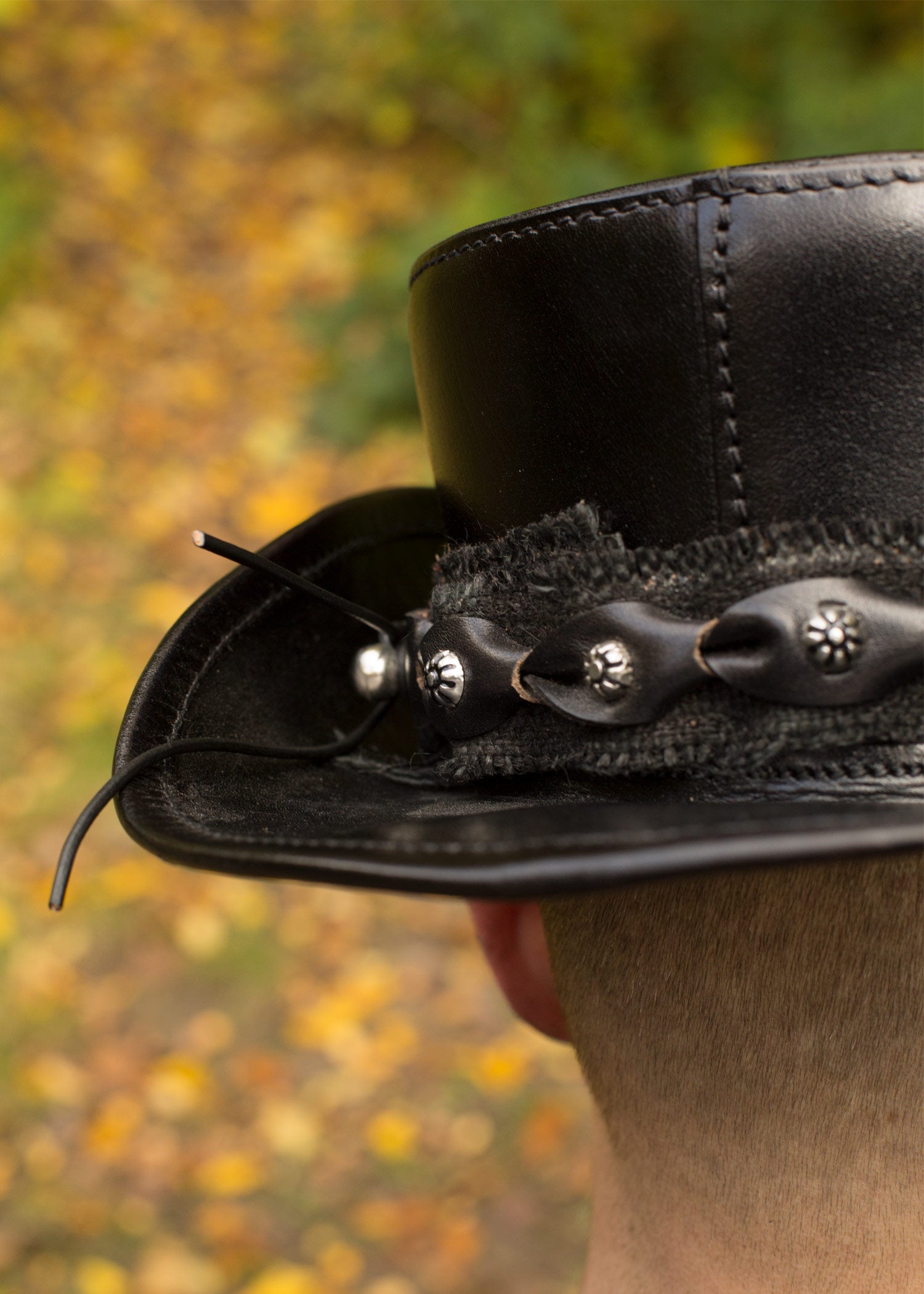 Imagen única de: Cilindro De Cuero, Negro, Varios Tamaños