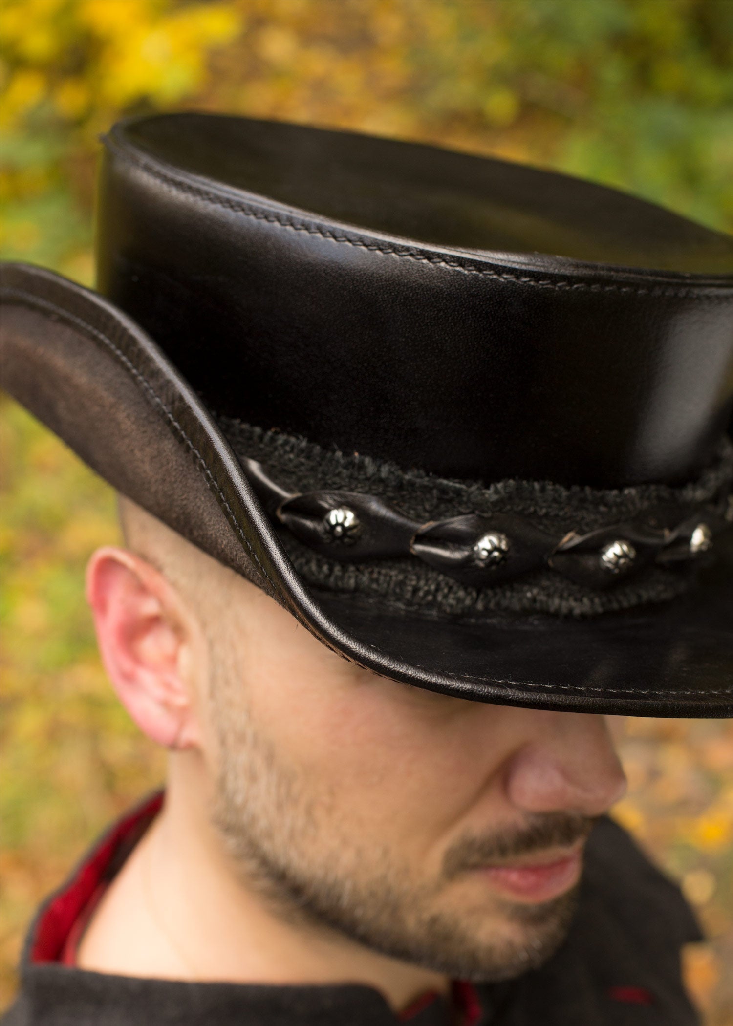 Imagen única de: Cilindro De Cuero, Negro, Varios Tamaños