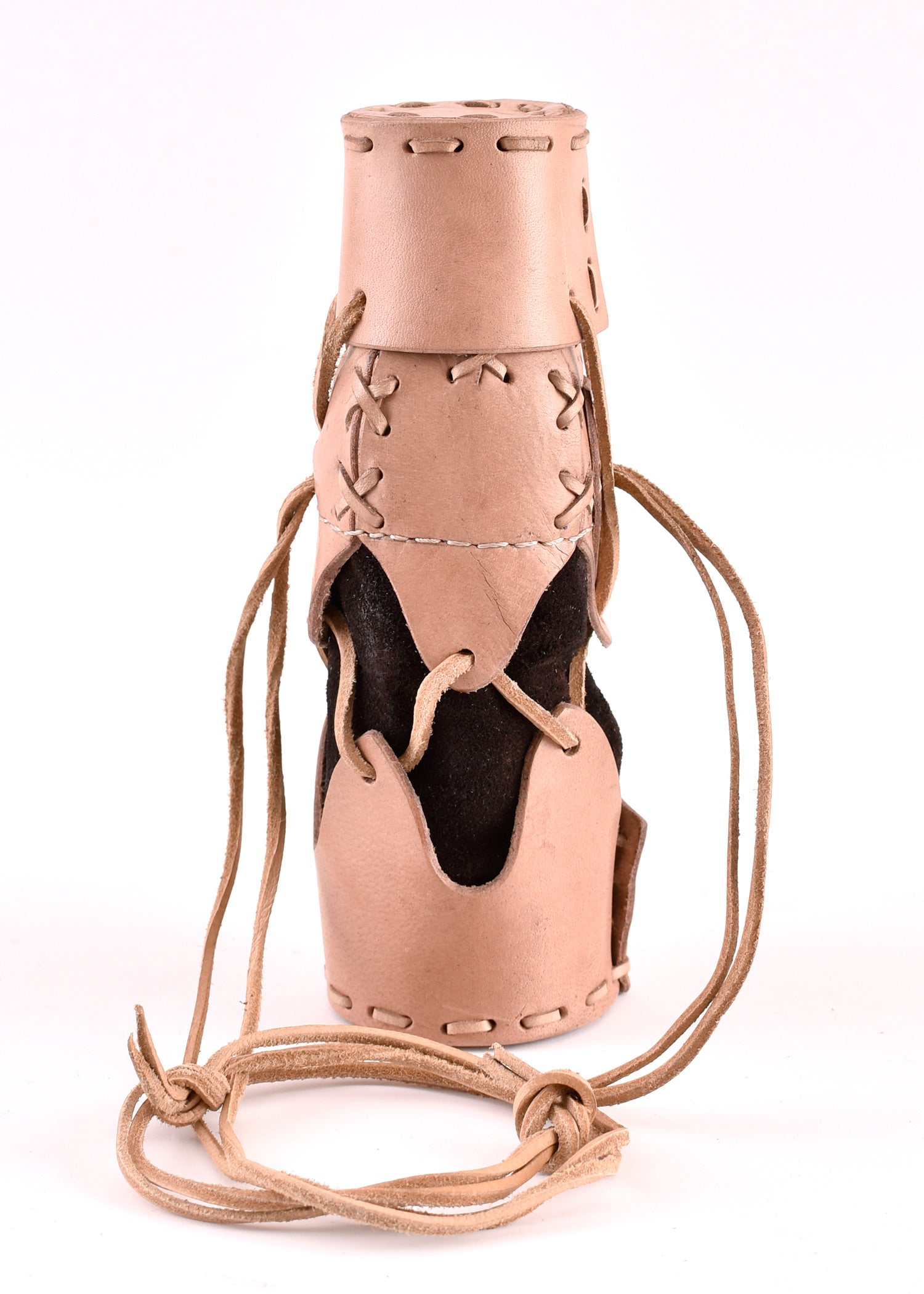 Imagen única de: Portabotellas Con Cordones Fabricado En Cuero, Varios Colores