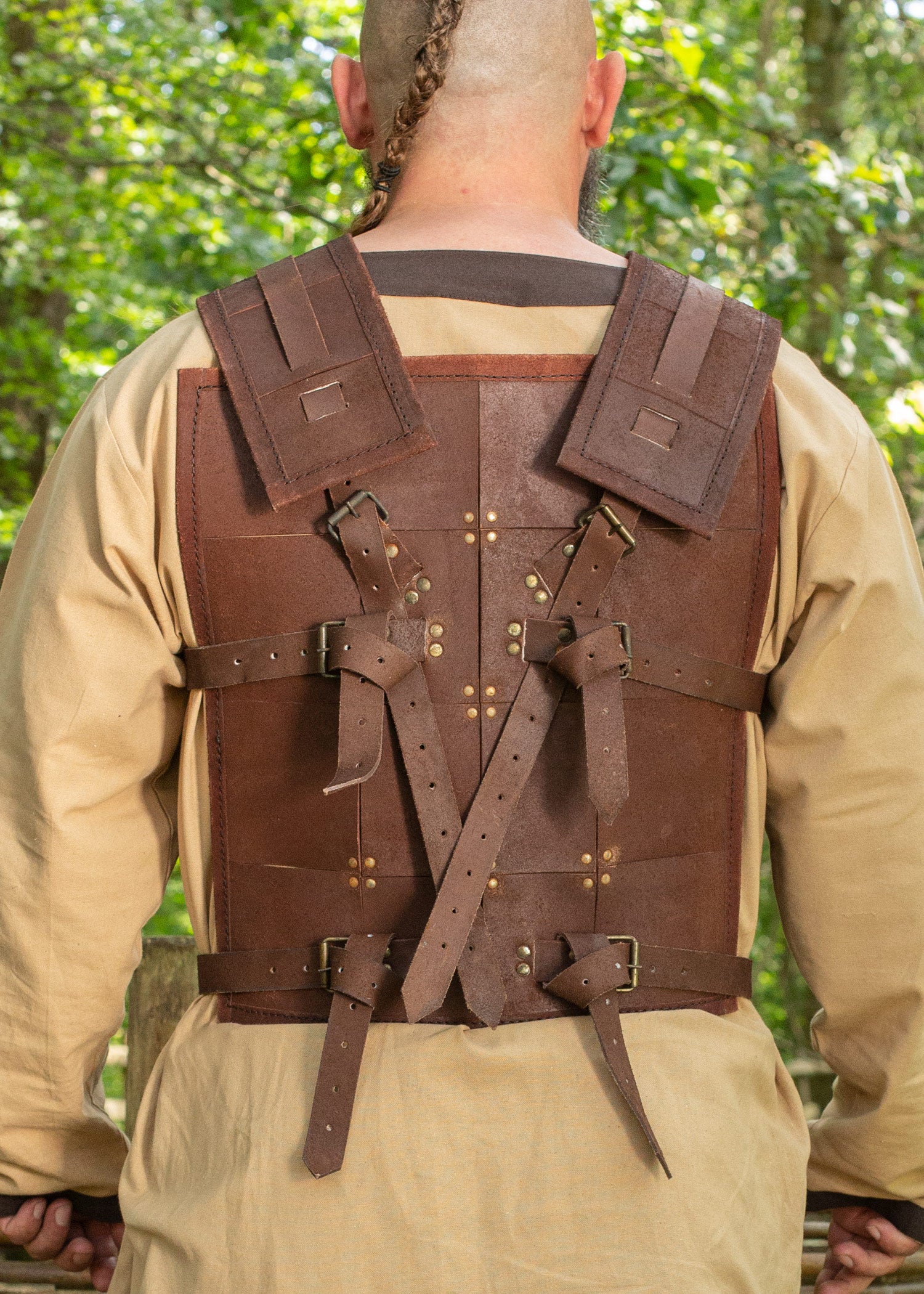Imagen única de: Armadura De Cuero Rfb Fighter, Marrón