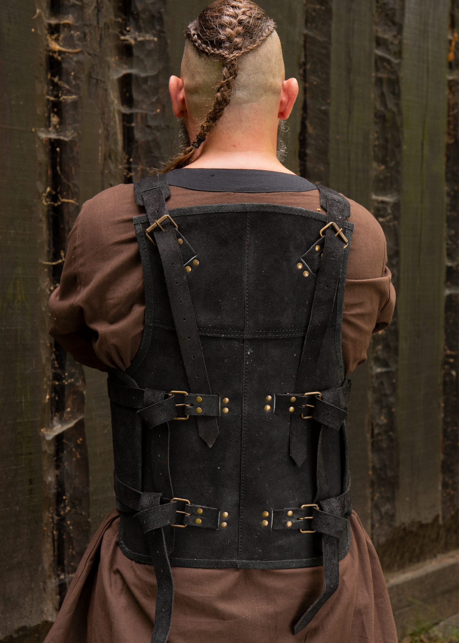 Imagen única de: Armadura De Cuero Rfb Viking, Negra