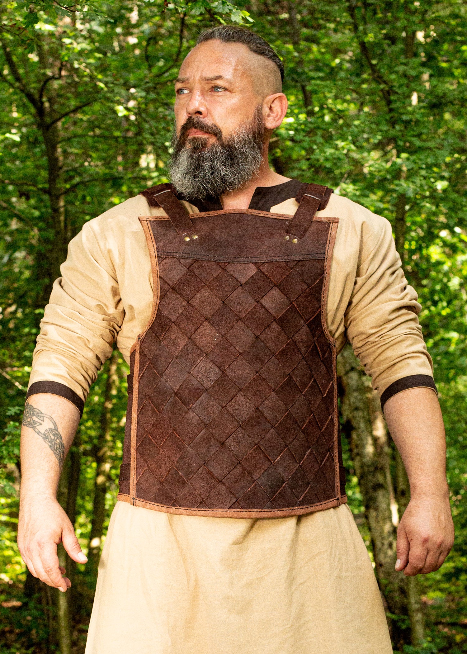Imagen única de: Armadura De Cuero Rfb Viking, Marrón