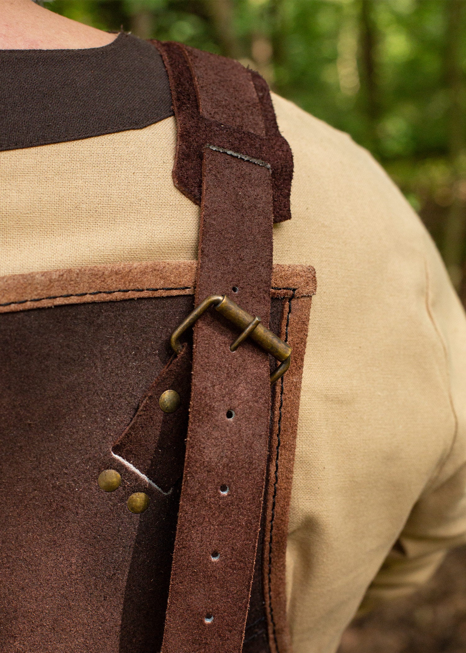 Imagen única de: Armadura De Cuero Rfb Viking, Marrón