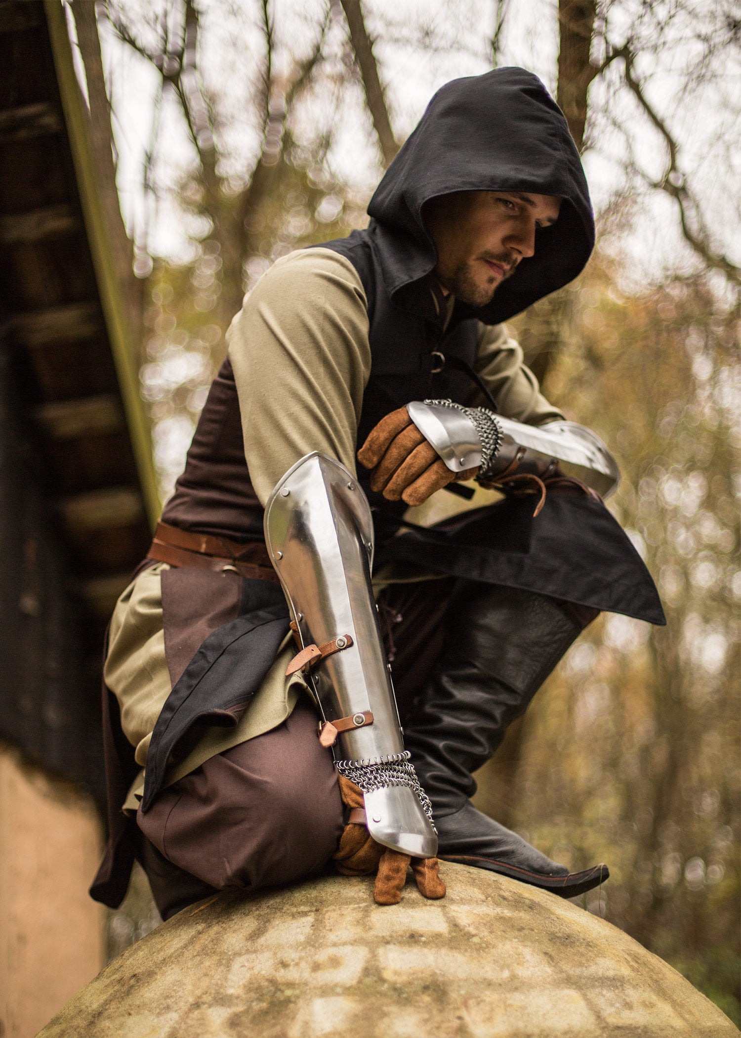 Imagen única de: Brazalete De Banda Bazu, Acero Pulido, Par